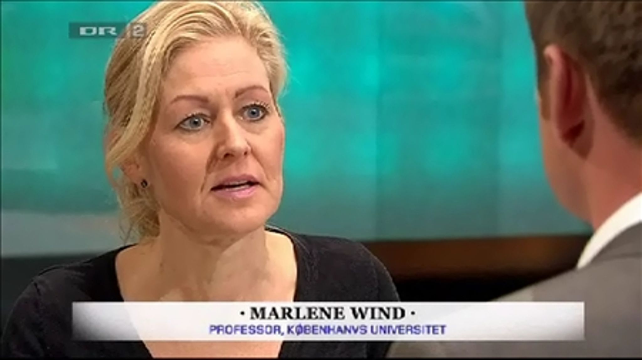 Marlene Wind i Deadline 17 den 11. februar, hvor hun redegør for EUs økonomiske redningsplan for Grækenland