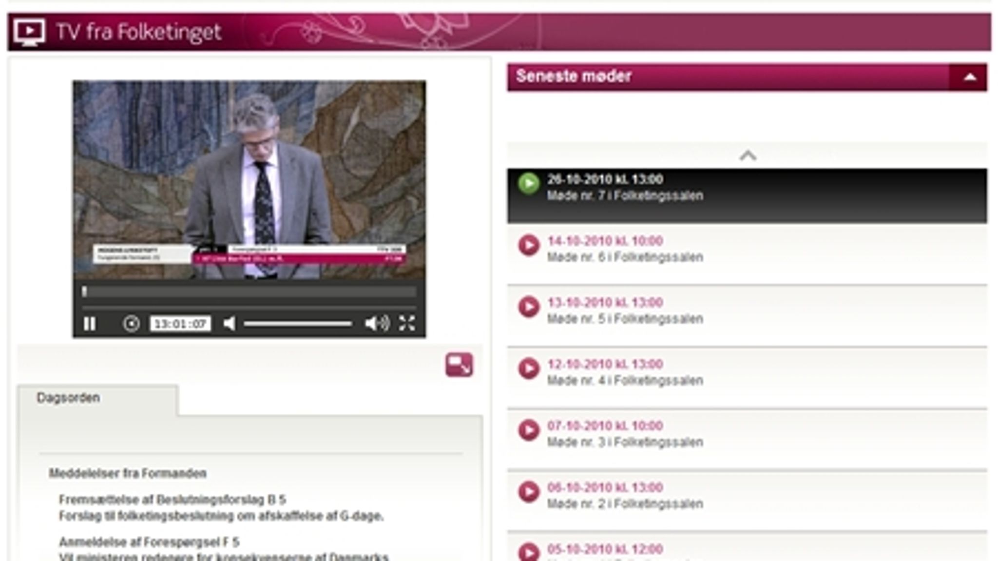 Med tv-sitet er Folketinget som parlament førende i forhold til åbenhed og tilgængelighed til det parlamentariske arbejde, siger Folketingets formand, Thor Pedersen (V) om det nye initiativ.