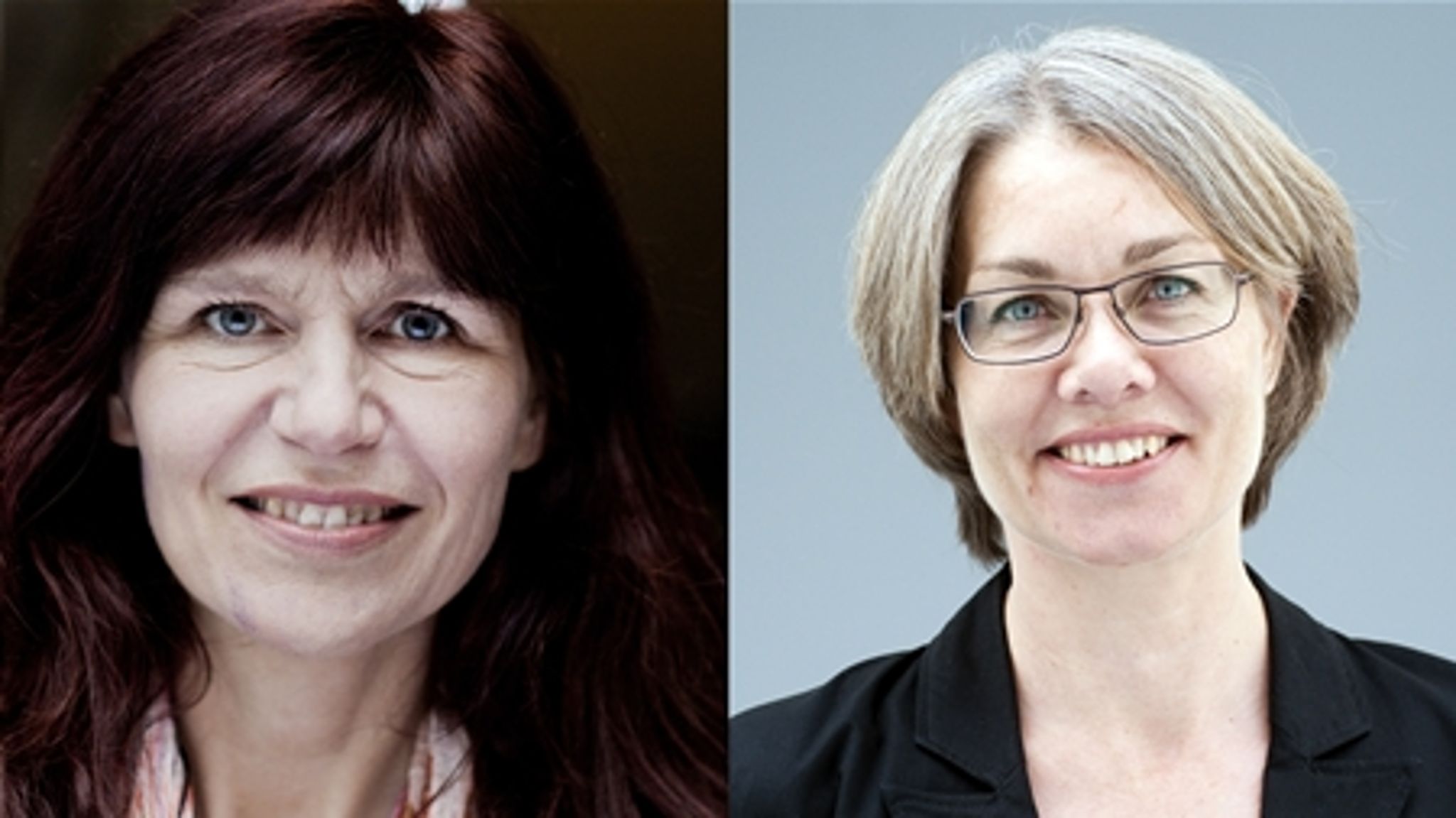 Prorektor Hanne Leth Andersen (RUC) og lektor Lisbeth Verstraete Hansen (CBS) efterlyser langsigtet strategi for fremmedsprogene.