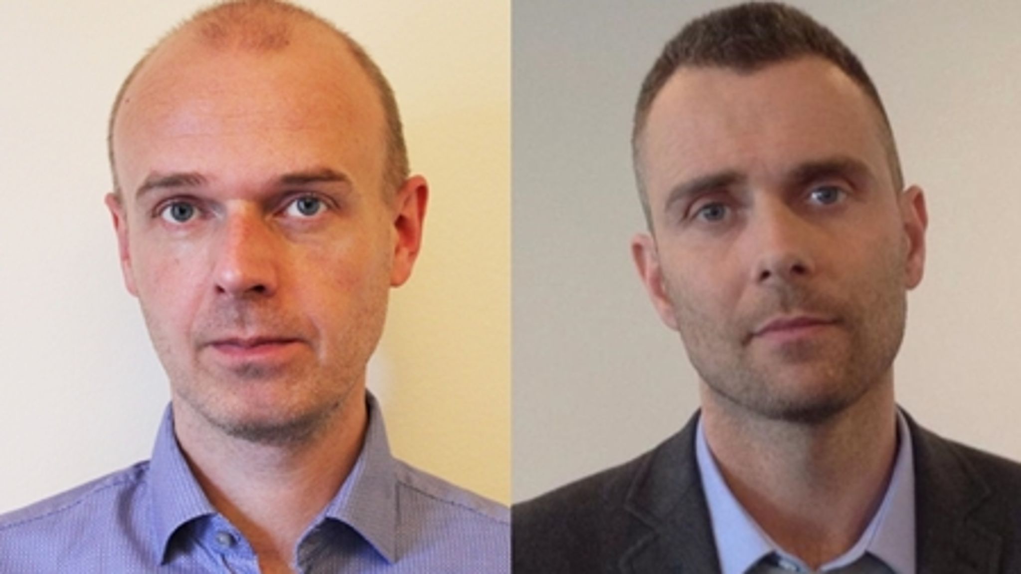 SF's fungerende pressechef, Henrik Larsen, rykker over til Pia Olsen Dyhr, og Sune Prahl Knudsen (th.) bliver presse- og kommunikationschef i SF.