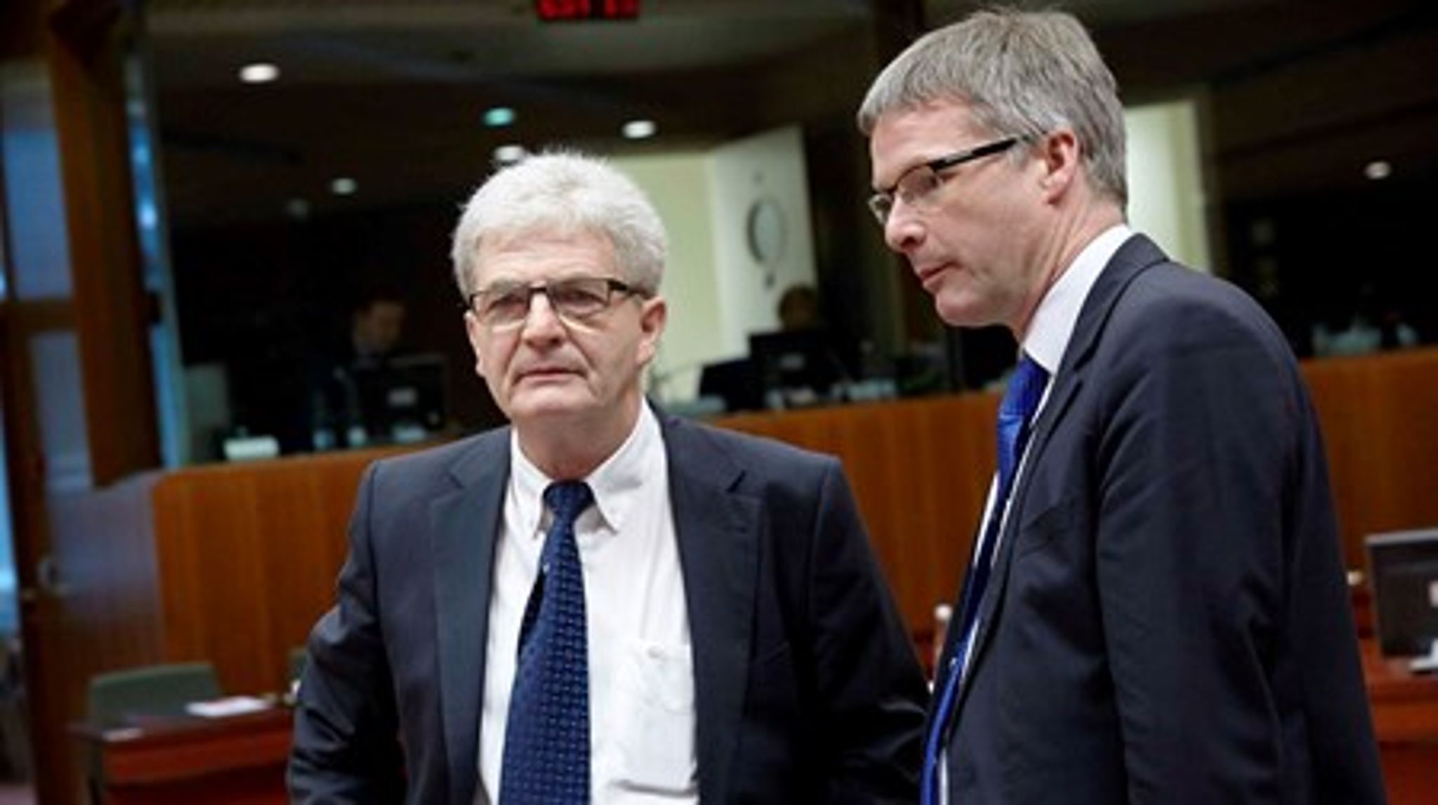 Holger K. Nielsen (SF) da han var udenrigsminister&nbsp;sammen med den danske EU-ambassadør Jeppe Tranholm-Mikkelsen. Nu skal Holger K. være partiets EU-ordfører.