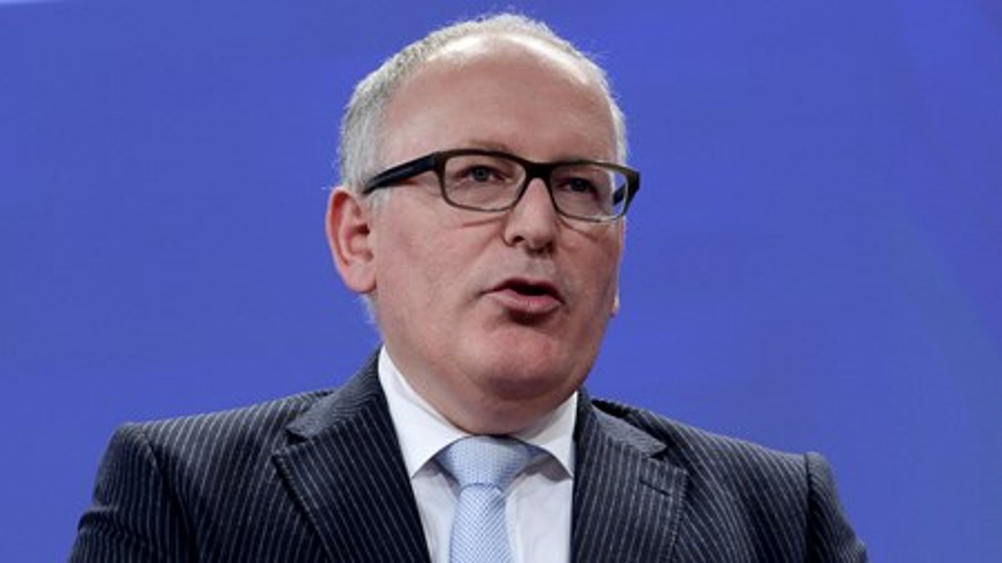 Kommissionens første næstformand&nbsp;Frans Timmerman.