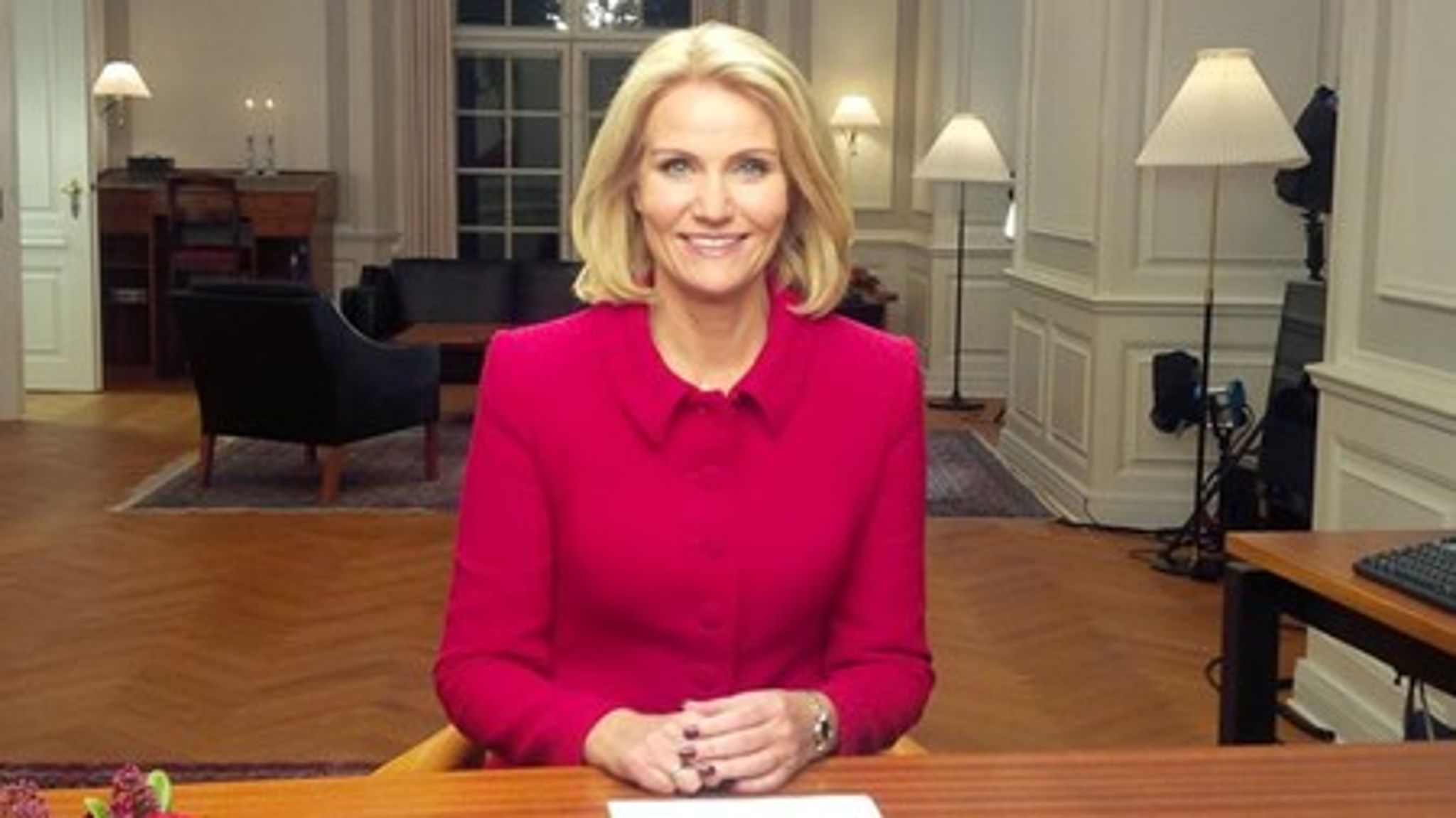 Statsminister Helle Thorning-Schmidt (S) holder sin traditionsrige nytårstale på årets første dag. Det er Thornings fjerde nytårstale, og den sidste inden der skal være folketingsvalg. 