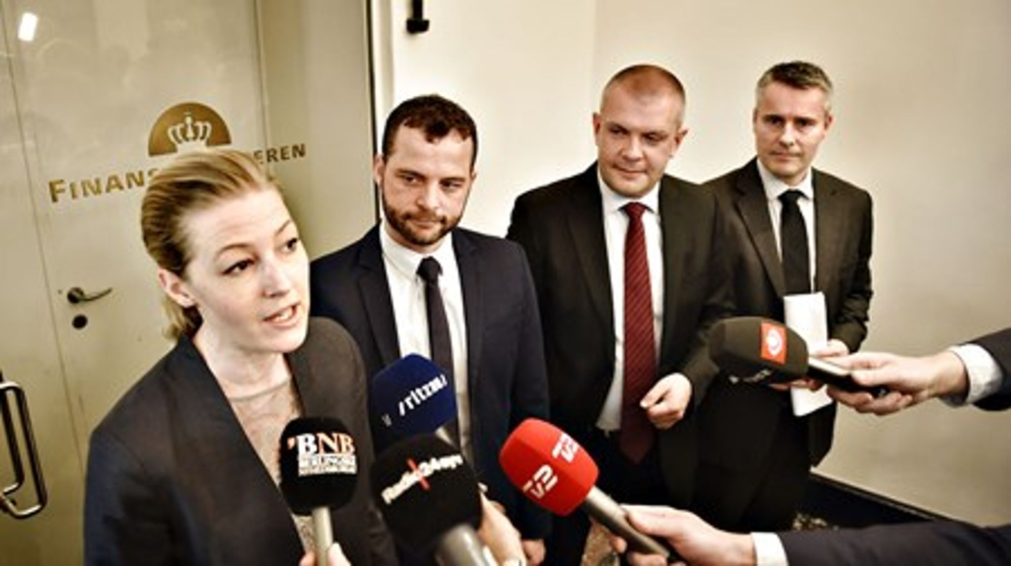 Finansminister Bjarne Corydon (S) fremlagde sammen med&nbsp;tre ministerkolleger onsdag regeringens væksinitiativer i Finansministeriet.&nbsp;