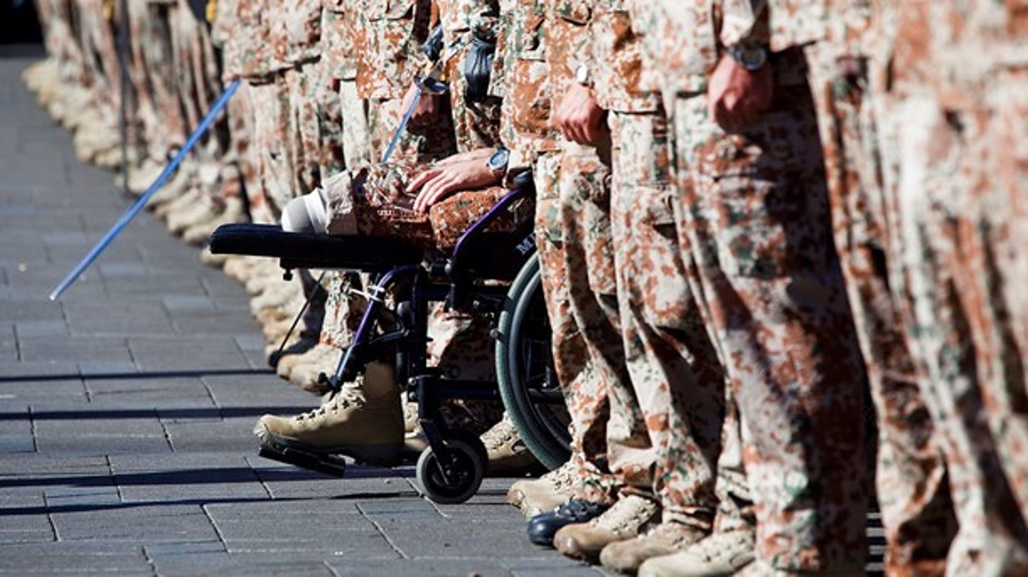 Veteraner med fysiske eller psykiske skader skal hjælpes ind på arbejdsmarkedet med en særlig jobordning (Søren Bidstrup/Scanpix).