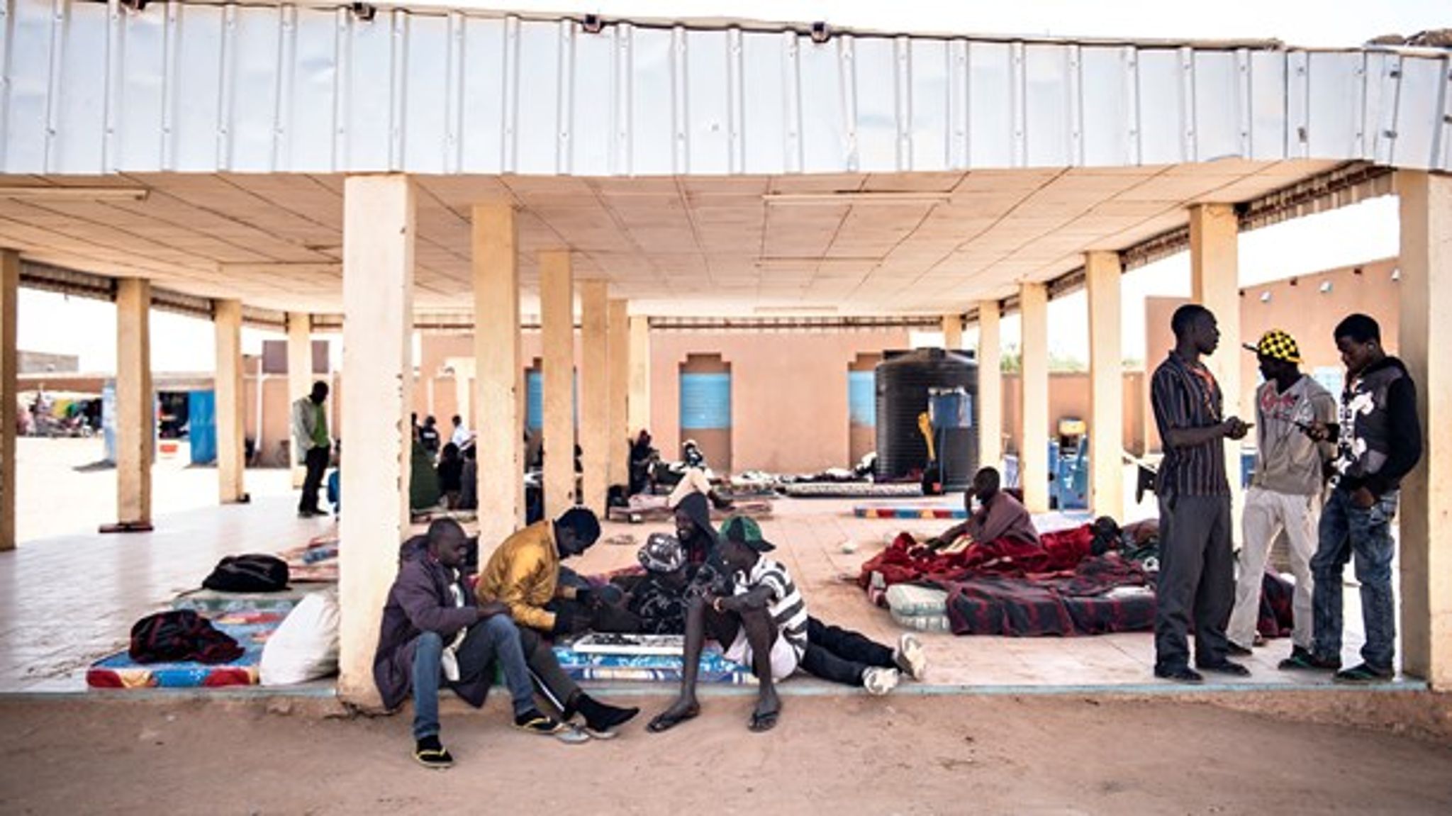 Vestafrikanske migranter i Agadez, Niger, på vej videre til Libyen - for derfra at komme videre på Europa. 