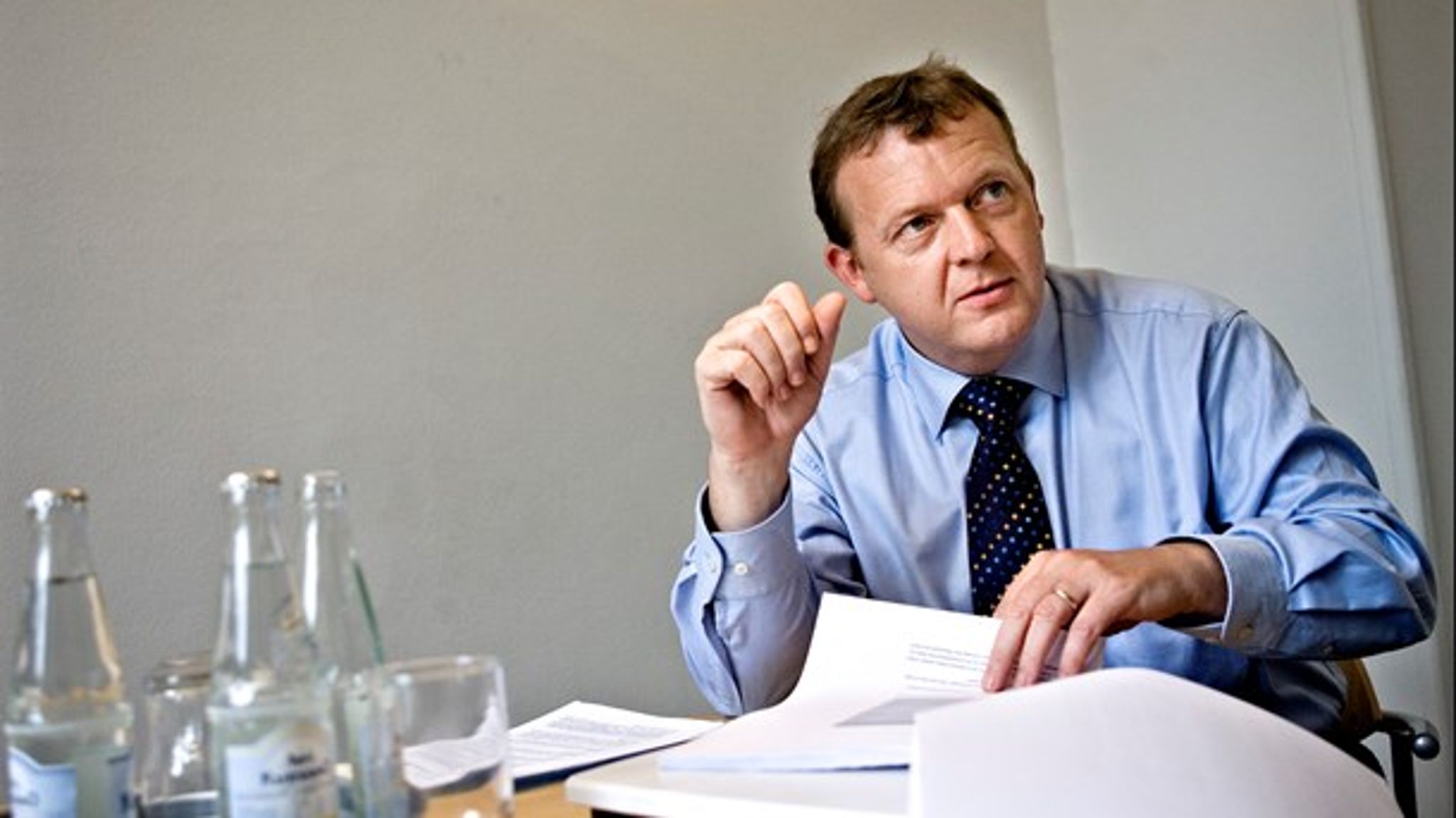 Som indenrigs- og sundhedsminister var&nbsp;Lars Løkke Ramussen (V)&nbsp;hovedarkitekten bag strukturreformen og&nbsp;centraliseringen af sundhedsvæsnet.<br>