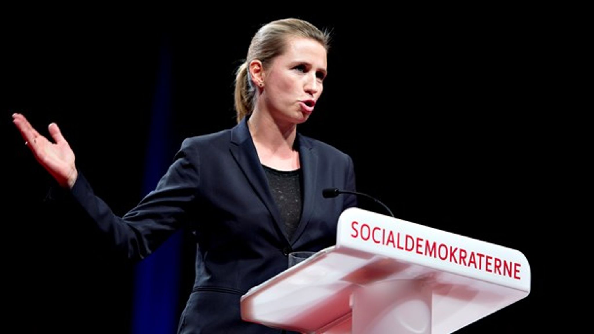Mette Frederiksen åbner Danske Erhvervsskoler og -Gymnasiers årsmøde 18. april i Nyborg. 