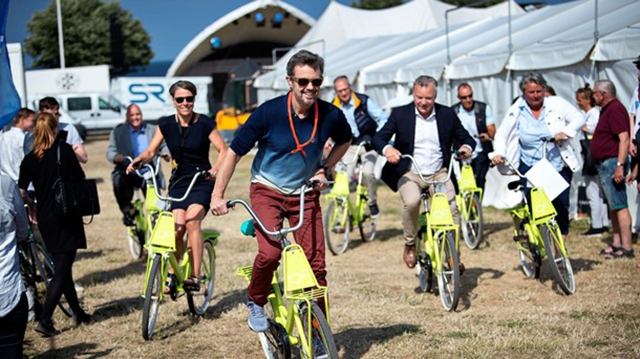 Der var royalt besøg på folkets møde i Allinge i sidste uge.
