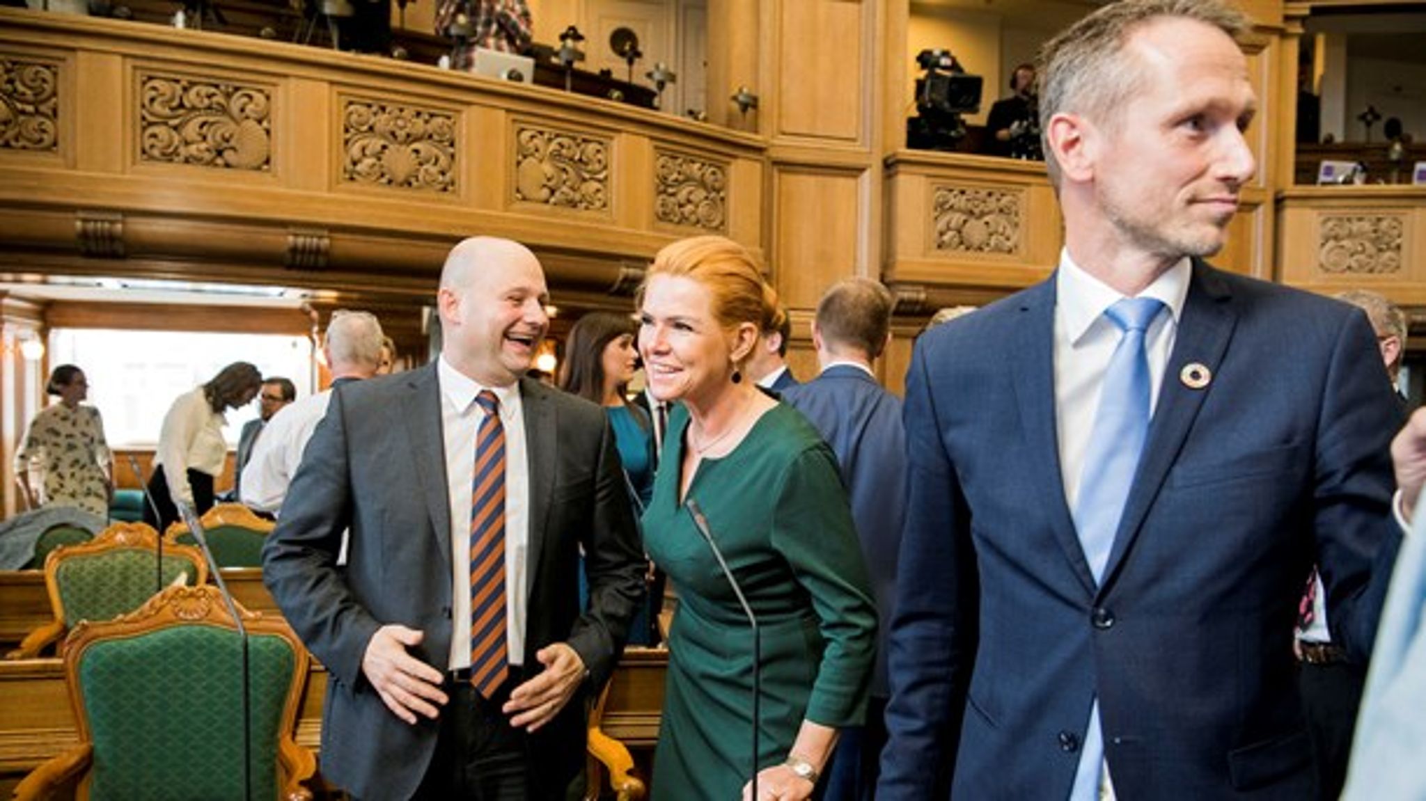 Kristian Jensen, Inger Støjberg og Søren Pape Poulsen er blandt de mest populære ministre, men Støjberg tynges lidt ned af store minuskarakterer fra venstrefløjens vælgere.<br>