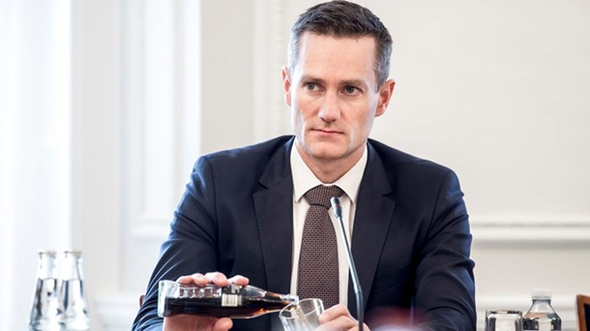 Hvidvaskningsloven hører under erhvervsminister Rasmus Jarlov (K).&nbsp;