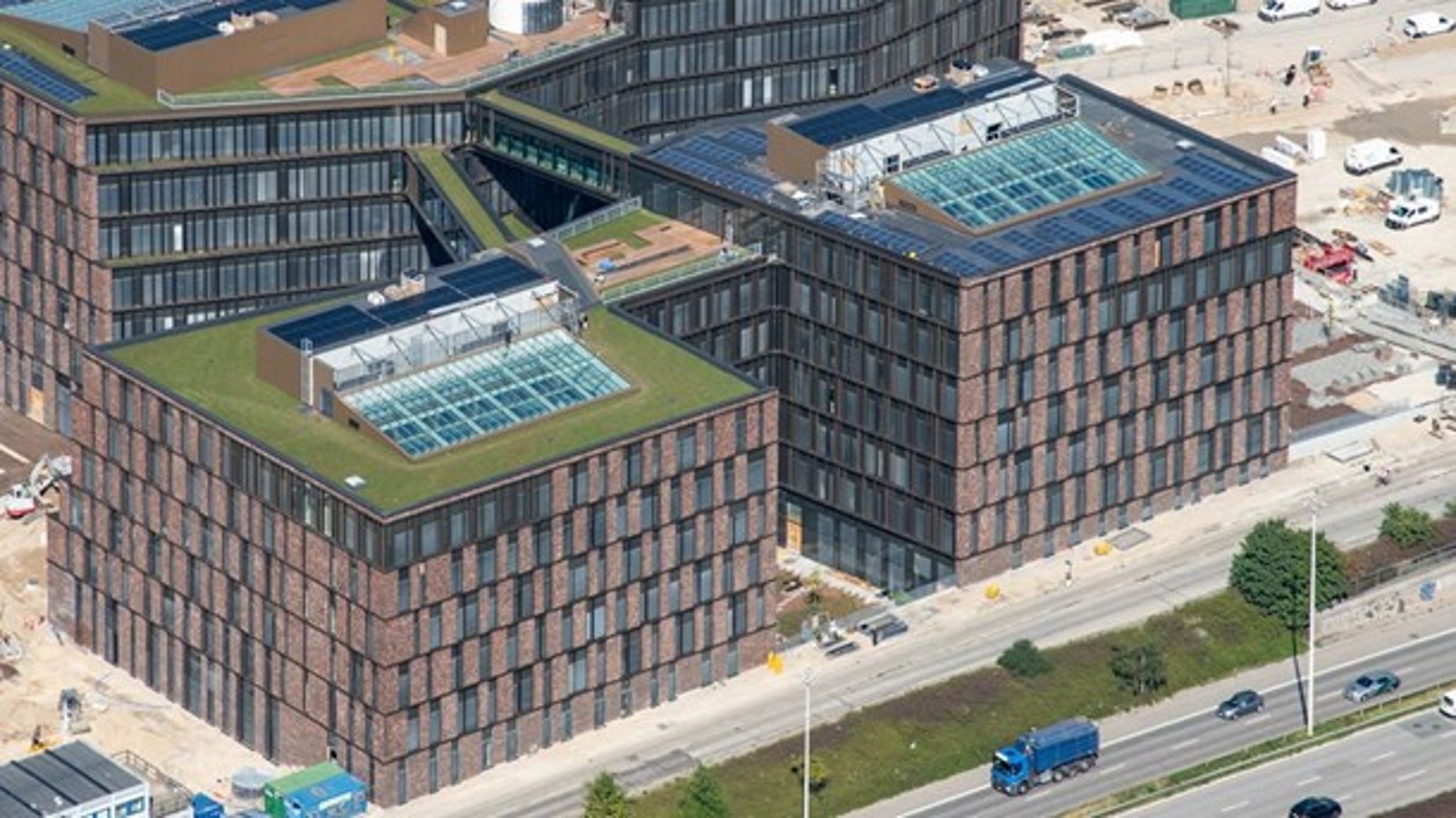 Billede af det nye konturhus på Carsten Niebuhrs Gade 43, hvor Energistyrelsen i fremtiden skal bo. Tæt på Kalvebod Brygge og&nbsp;Dybbølsbro Station.