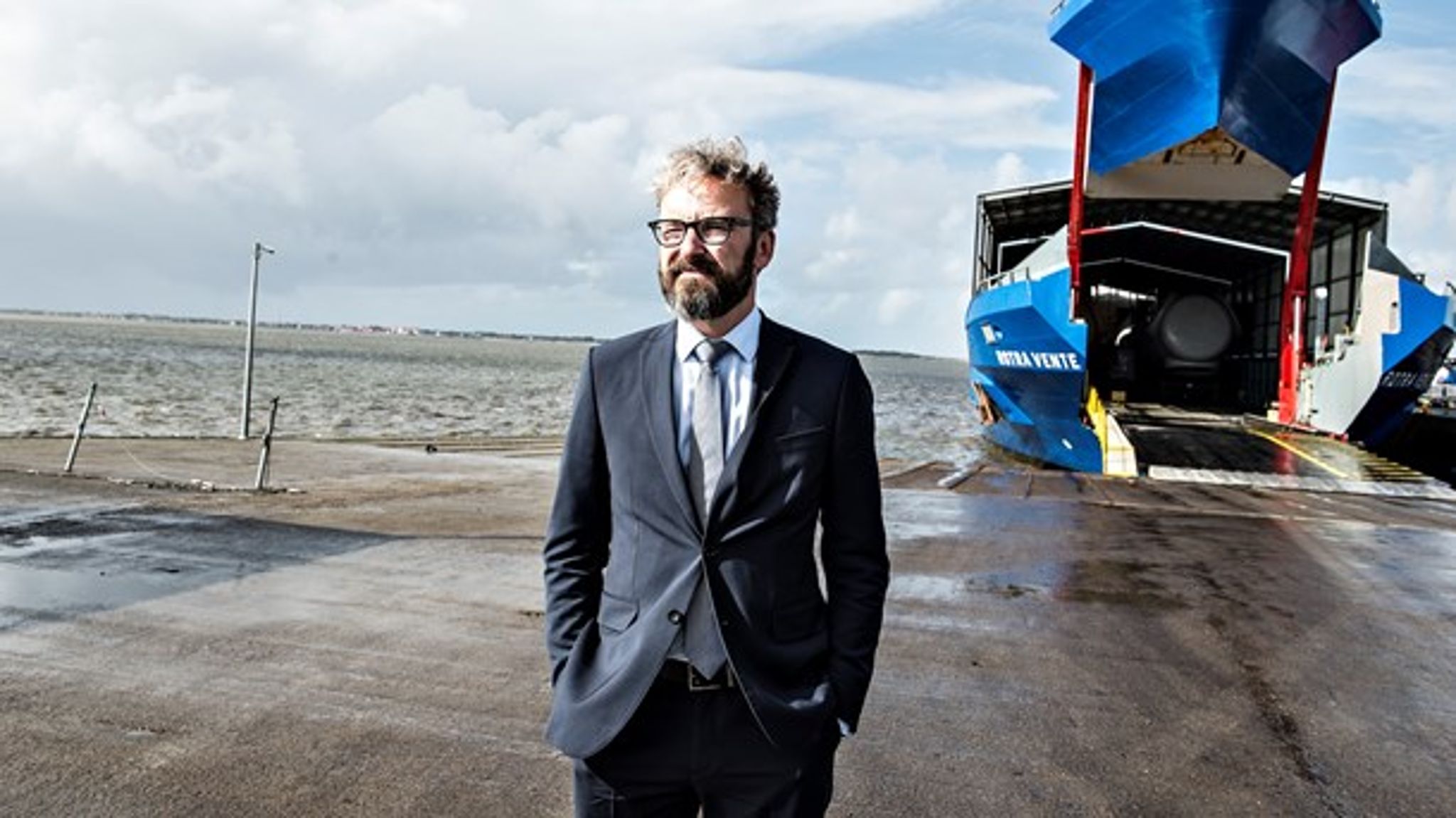 Transportminister på Esbjerg Havn, 11. september 2017.