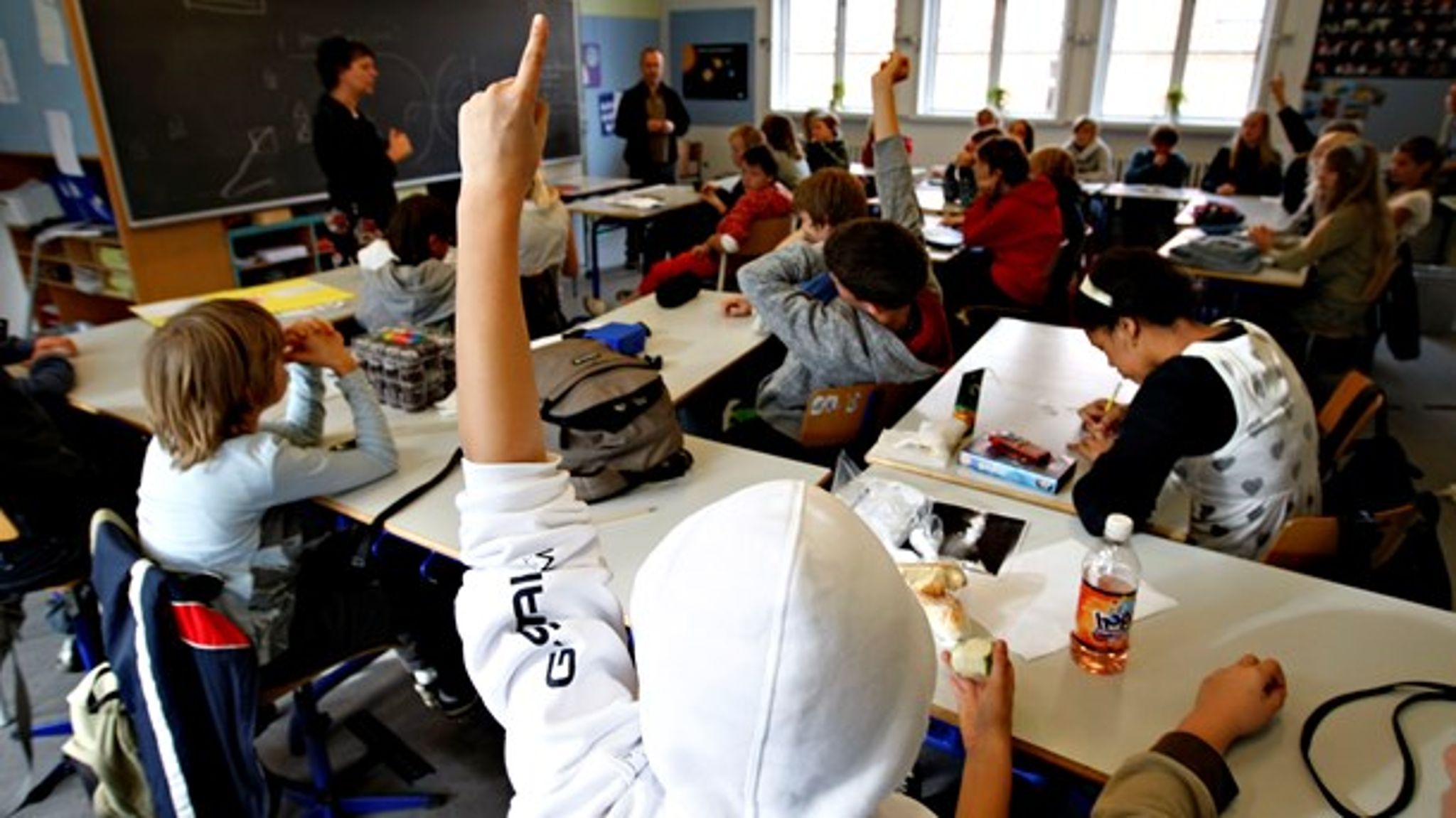 Børn
og lærere på skoler med dårligt indeklima er mere syge, har oftere hovedpine og
trives generelt ringere end de, som har mekanisk ventilation i klasseværelset, skriver Henrik W. Petersen fra Blik- og Rørarbejderforbundet. (Arkivfoto)