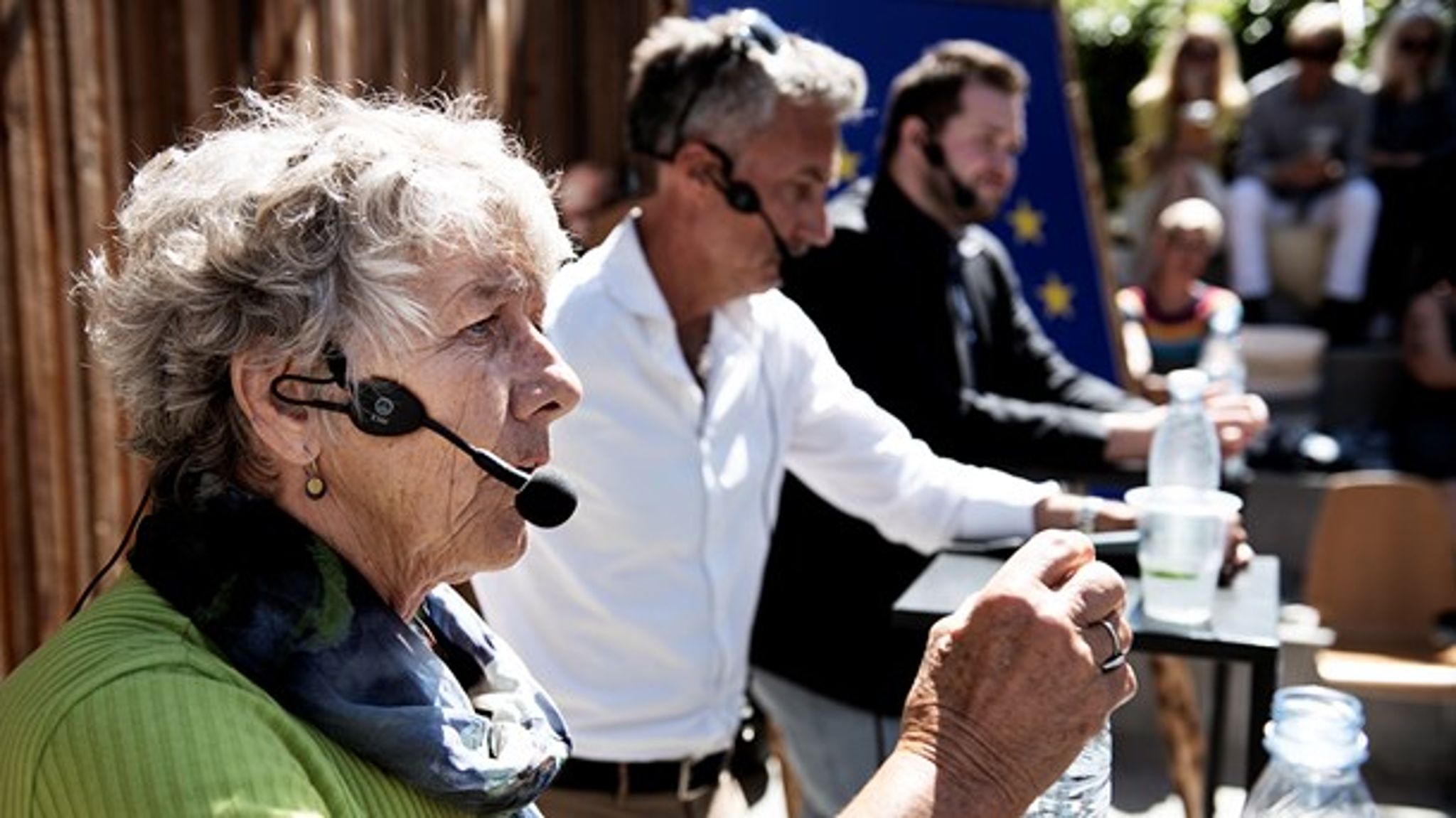 Margrete Auken (SF) er den spidskandidat, flest danskere vi stemme på til EU-parlamentsvalget.&nbsp;Venstres Morten Løkkegaard (i midten) er nummer to.