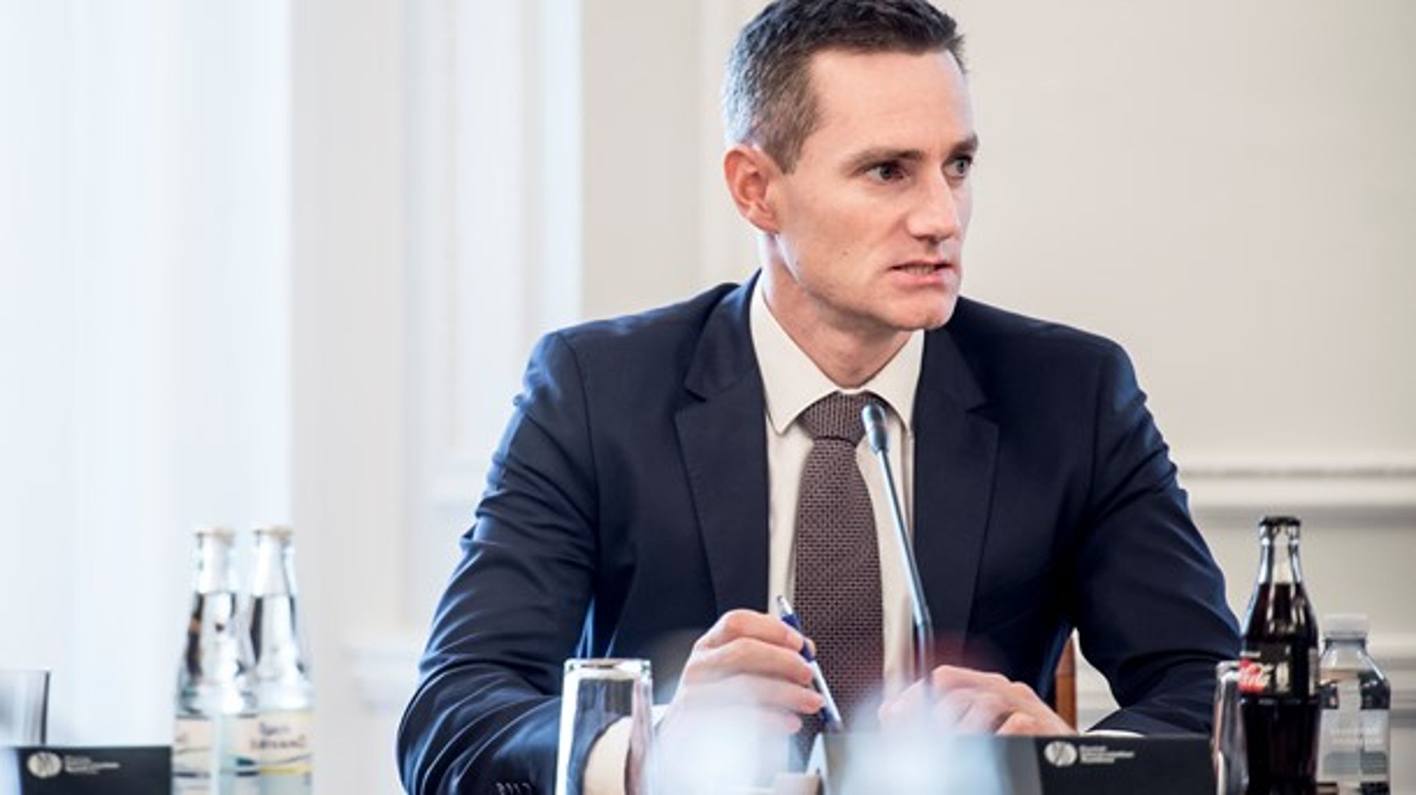Rasmus Jarlov (K) har sendt et udkast til et nyt landsplandirektiv i høring. 22 af 91 nye udviklingsområder ligger helt eller delvist inden for Grønt Danmarkskort. (Foto: Mads Claus Rasmussen/Ritzau Scanpix)