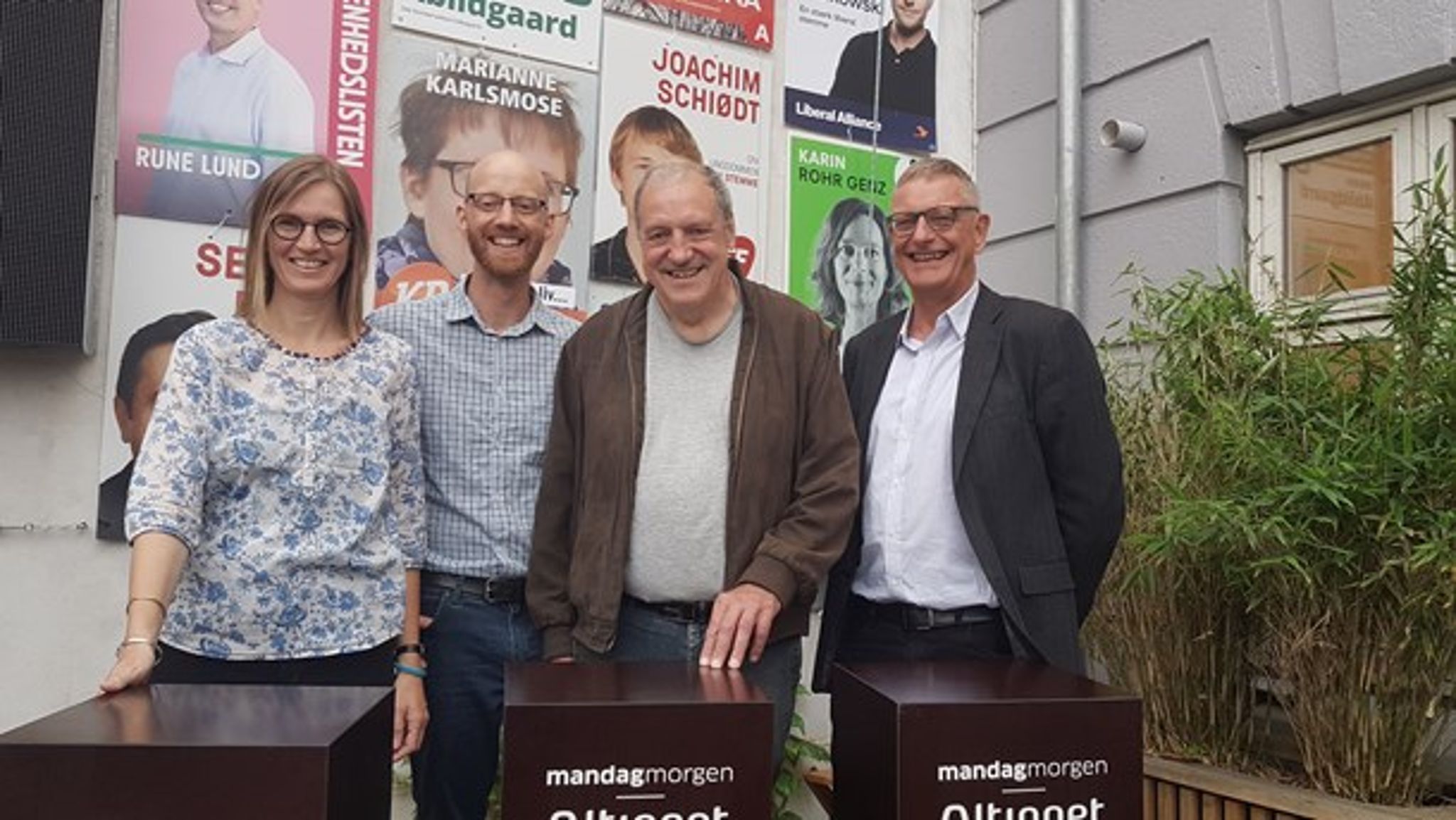 Eksperterne fra Altingets sundhedspodcast sammen med programmets vært Ole Toft.