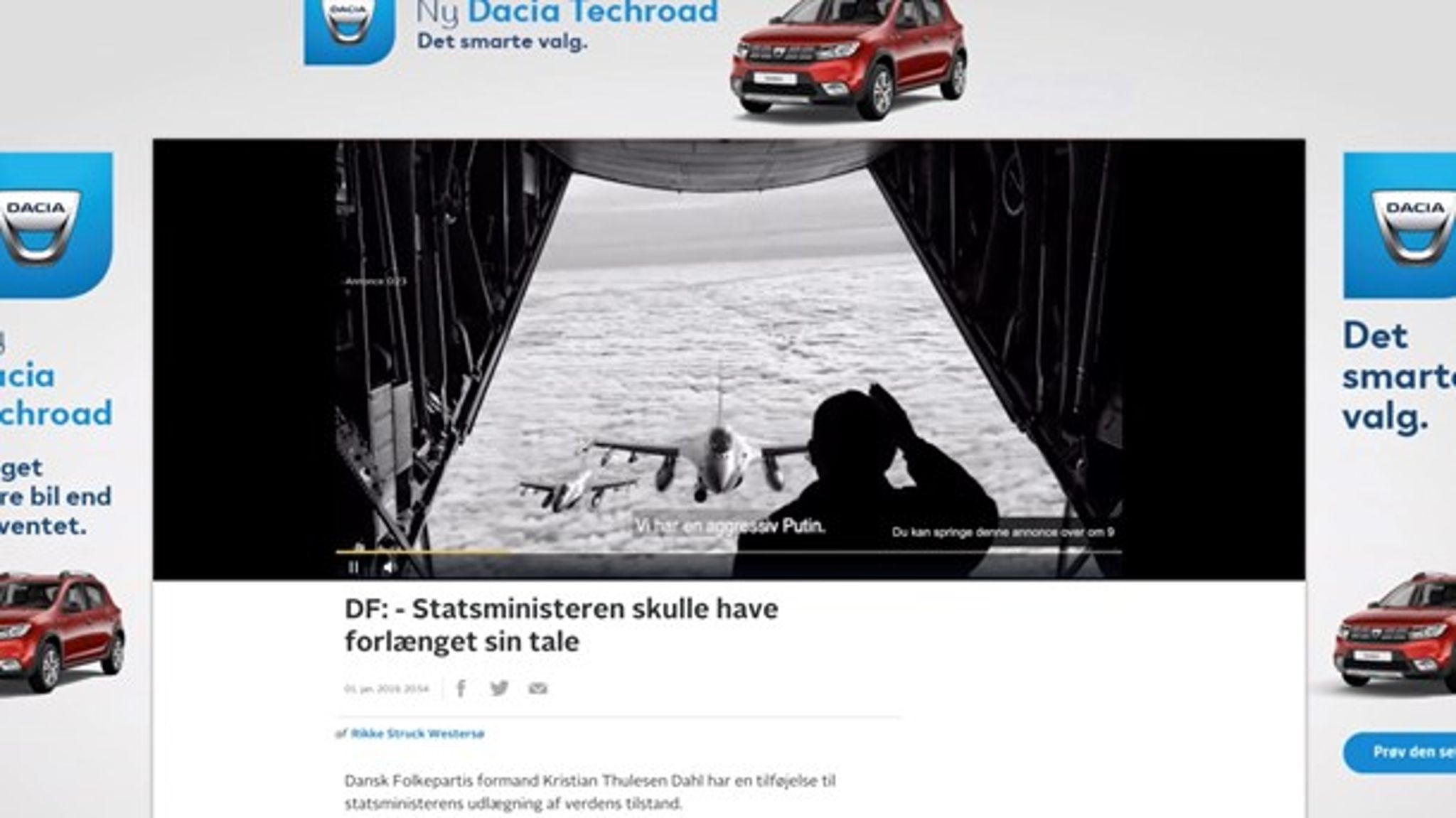Politiske tv-reklamer kører i stor stil foran tv-indslag på nettet.