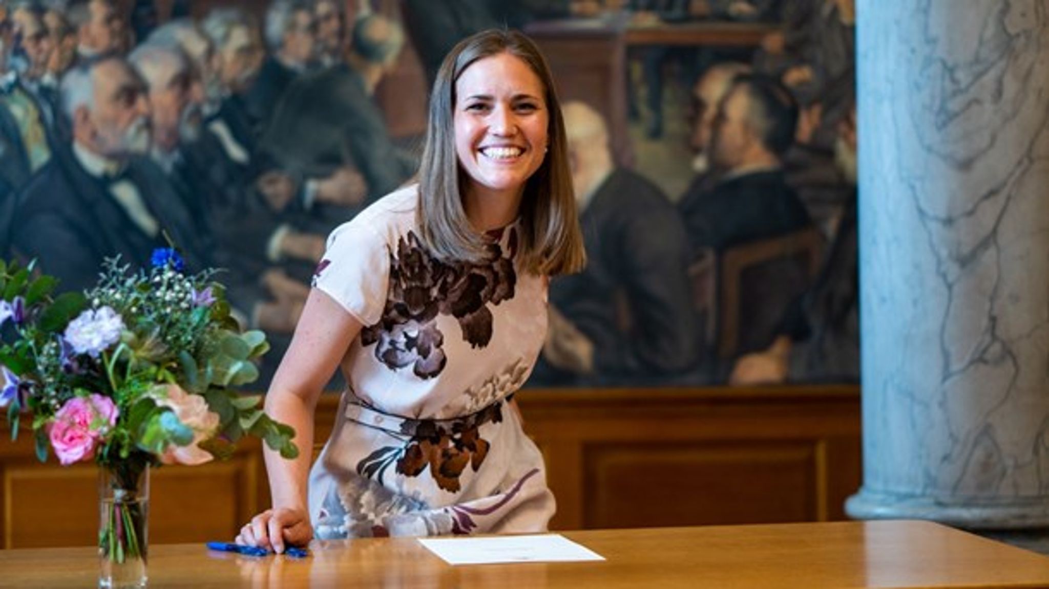 Marie Bjerre meldte sig ind i Venstres Ungdom, da hun var 15 år gammel.&nbsp;