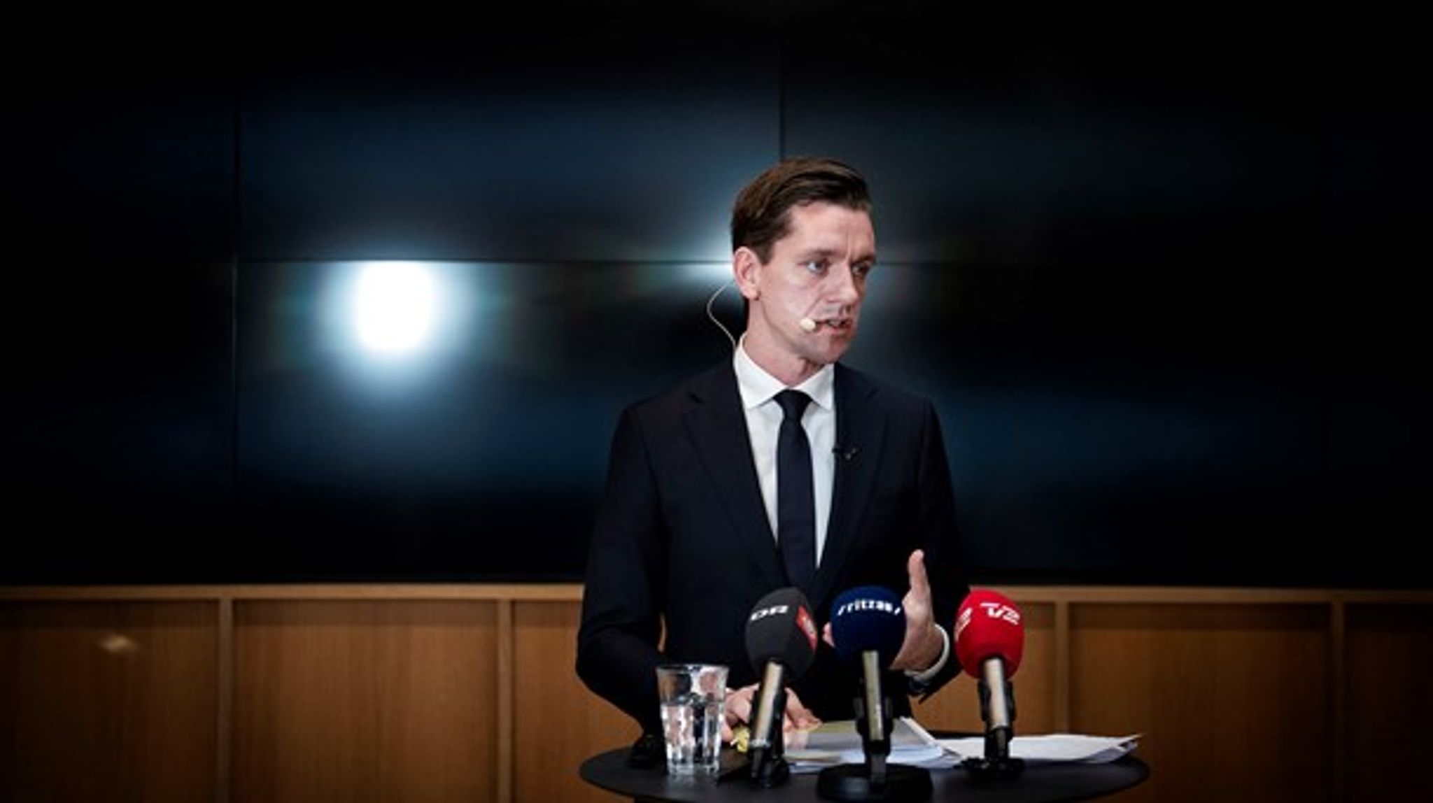 I går fremlagde boligministeren mulige scenarier for ændring af § 5, stk. 2-lov. Denne uge skal han mødes med en række interessenter&nbsp;(Foto:&nbsp;Liselotte Sabroe/Ritzau Scanpix)