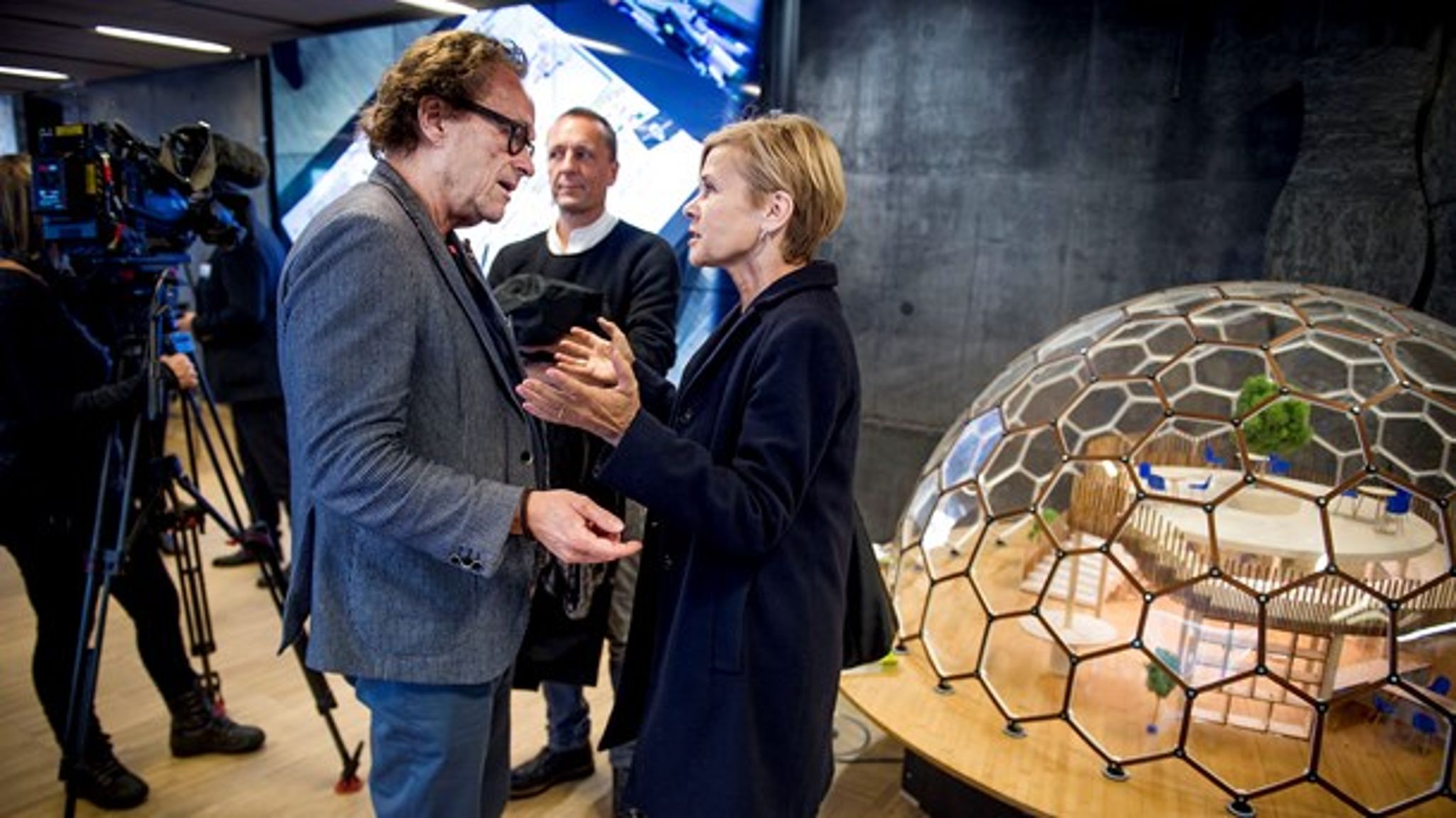 Christian Have (tv.) sammen med tidligere kulturminister Mette Bock fra Liberal Alliance.