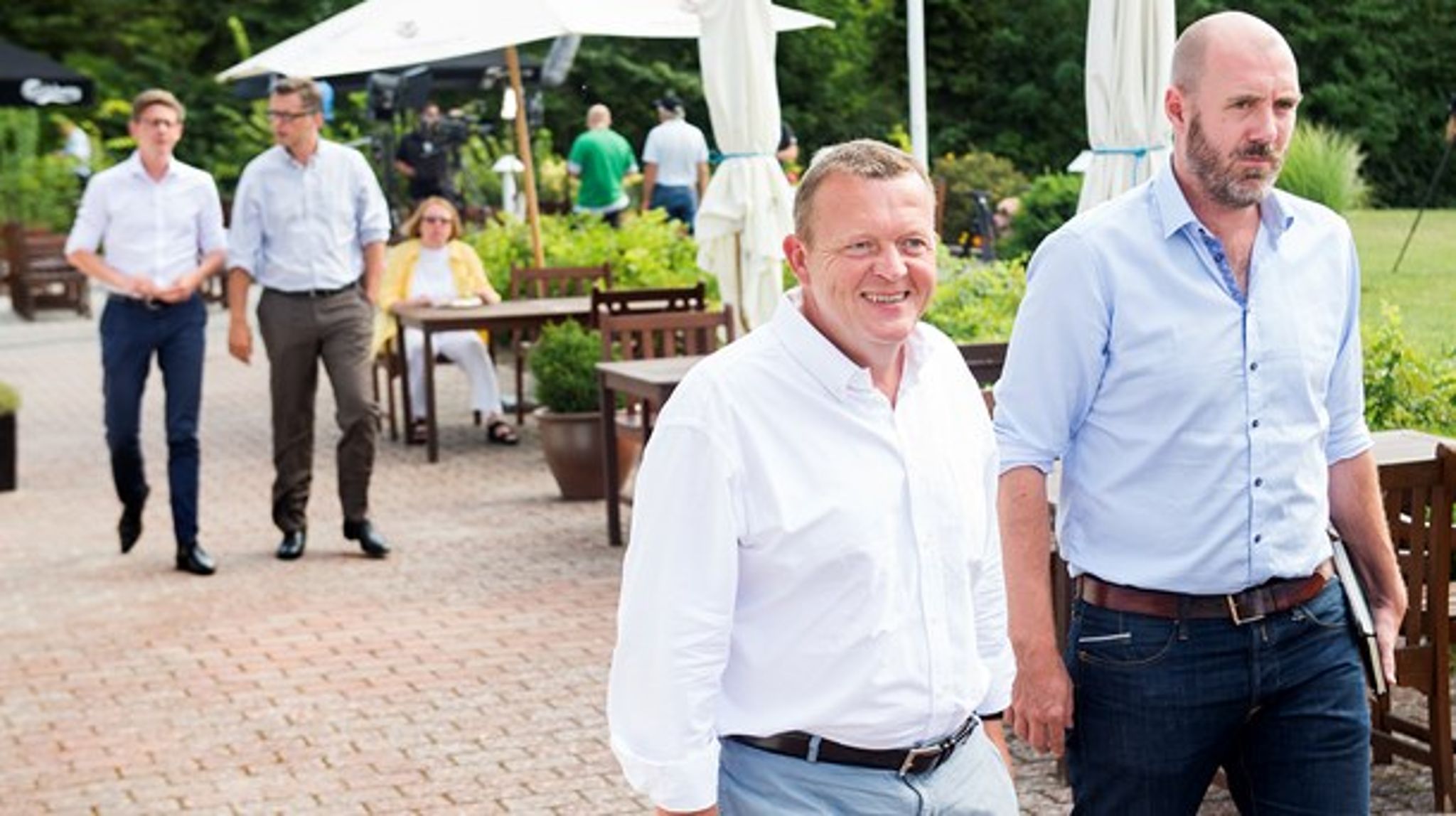 Christian Hüttemeier (th) var Lars Løkke Rasmussens rådgiver i 2014 og 2015.&nbsp;