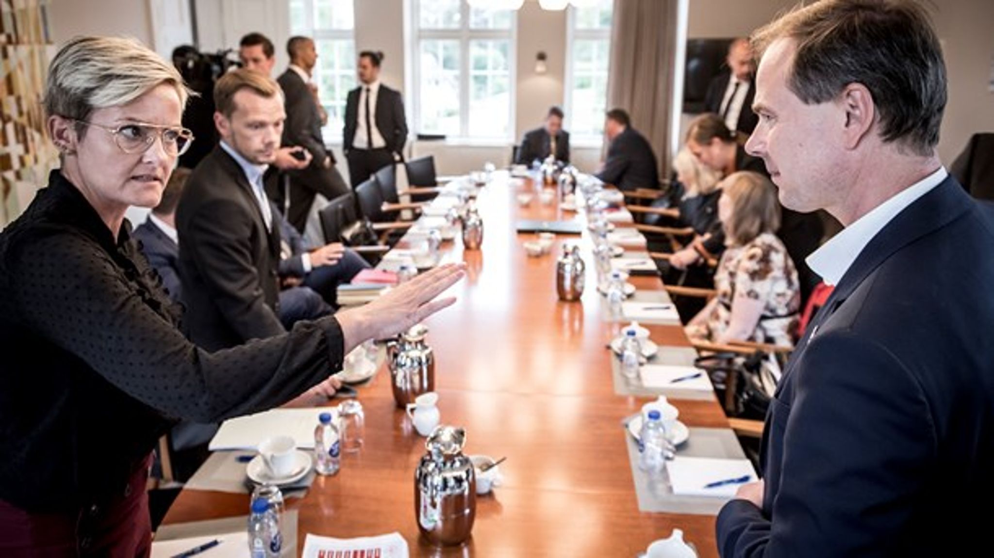 Pernille Rosenkrantz-Theil (tv.) får en del at se til på Christiansborg i de kommende uger.