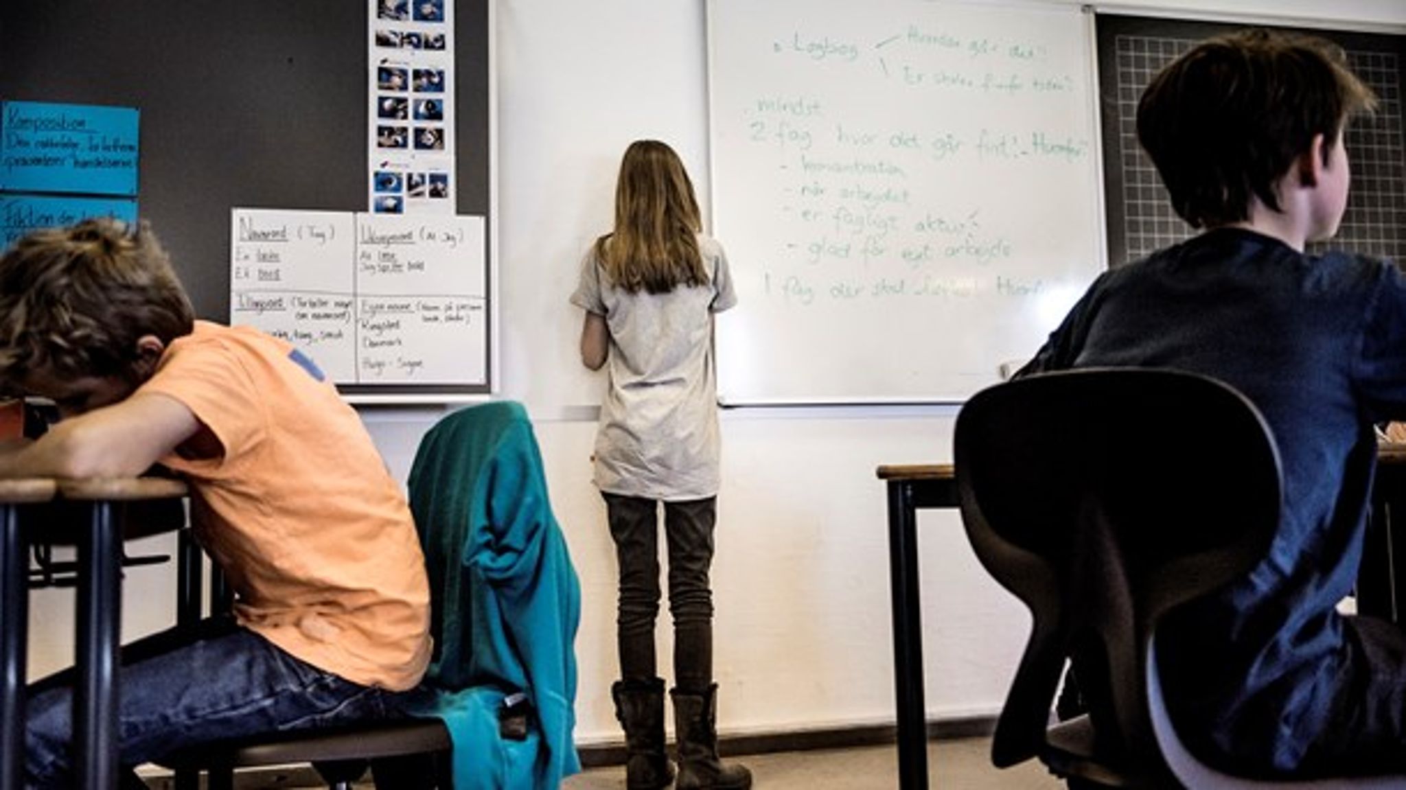 Læremiddelproducenterne bør åbne for en mere fleksibel anvendelse af deres læremidler, skriver Michael Lund-Larsen. (Foto: Thomas Lekfeldt/Ritzau Scanpix)<br>