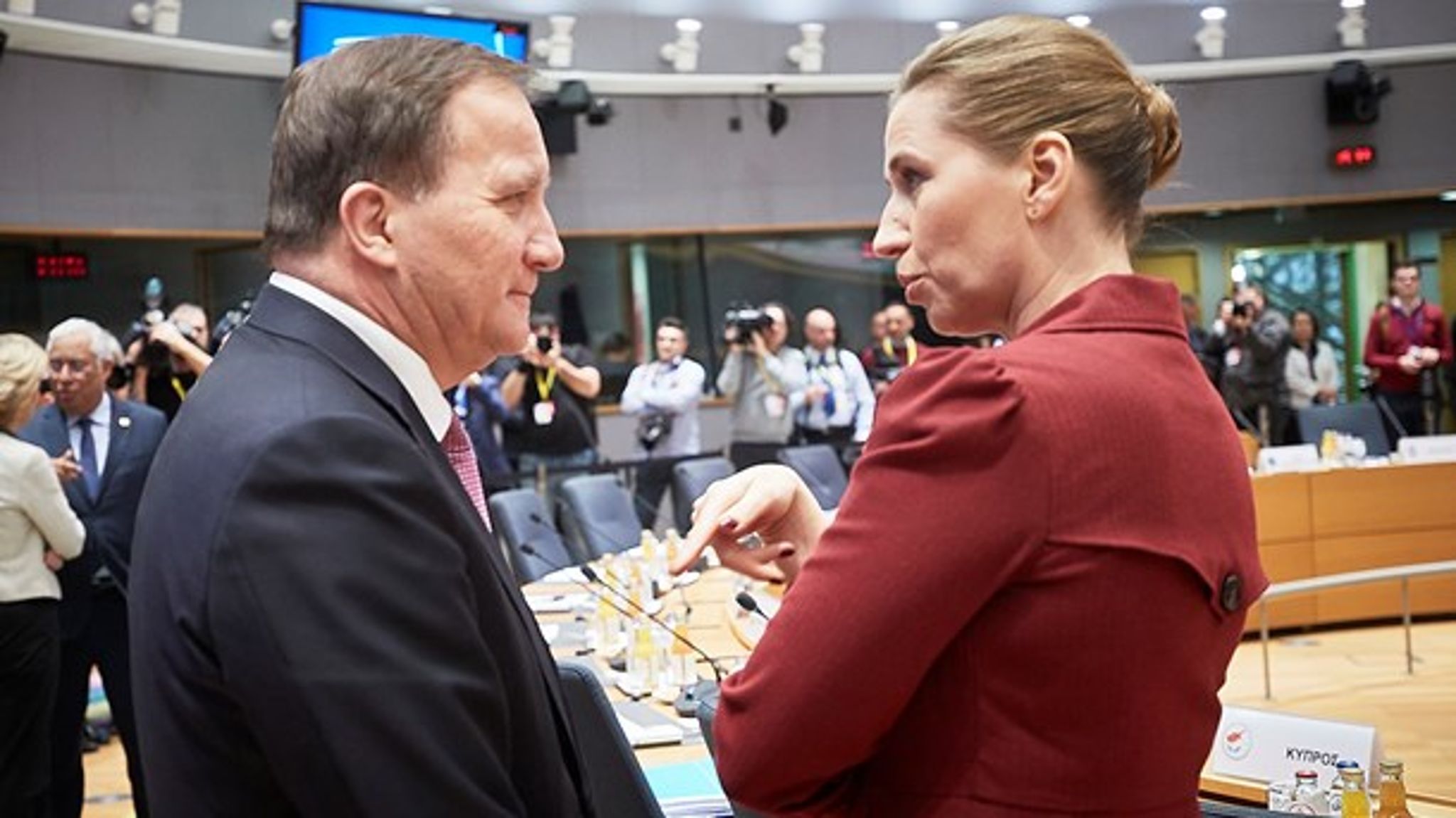 Den svenske statsminister, Stefan Löfven, er en af statsminister Mette Frederiksens tætteste allierede i kampen om EU's budget.