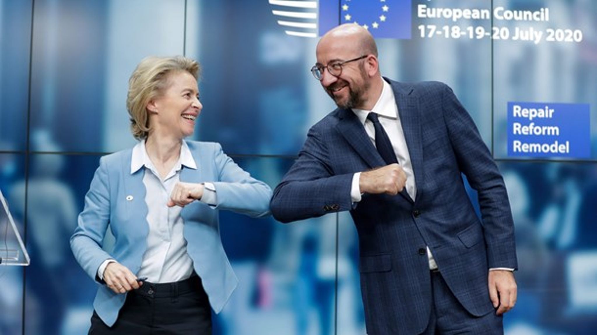 Kommissionsformand Ursula von der Leyen har betegnet nedskæringer som "bitre piller," skriver Lykke Friis.
