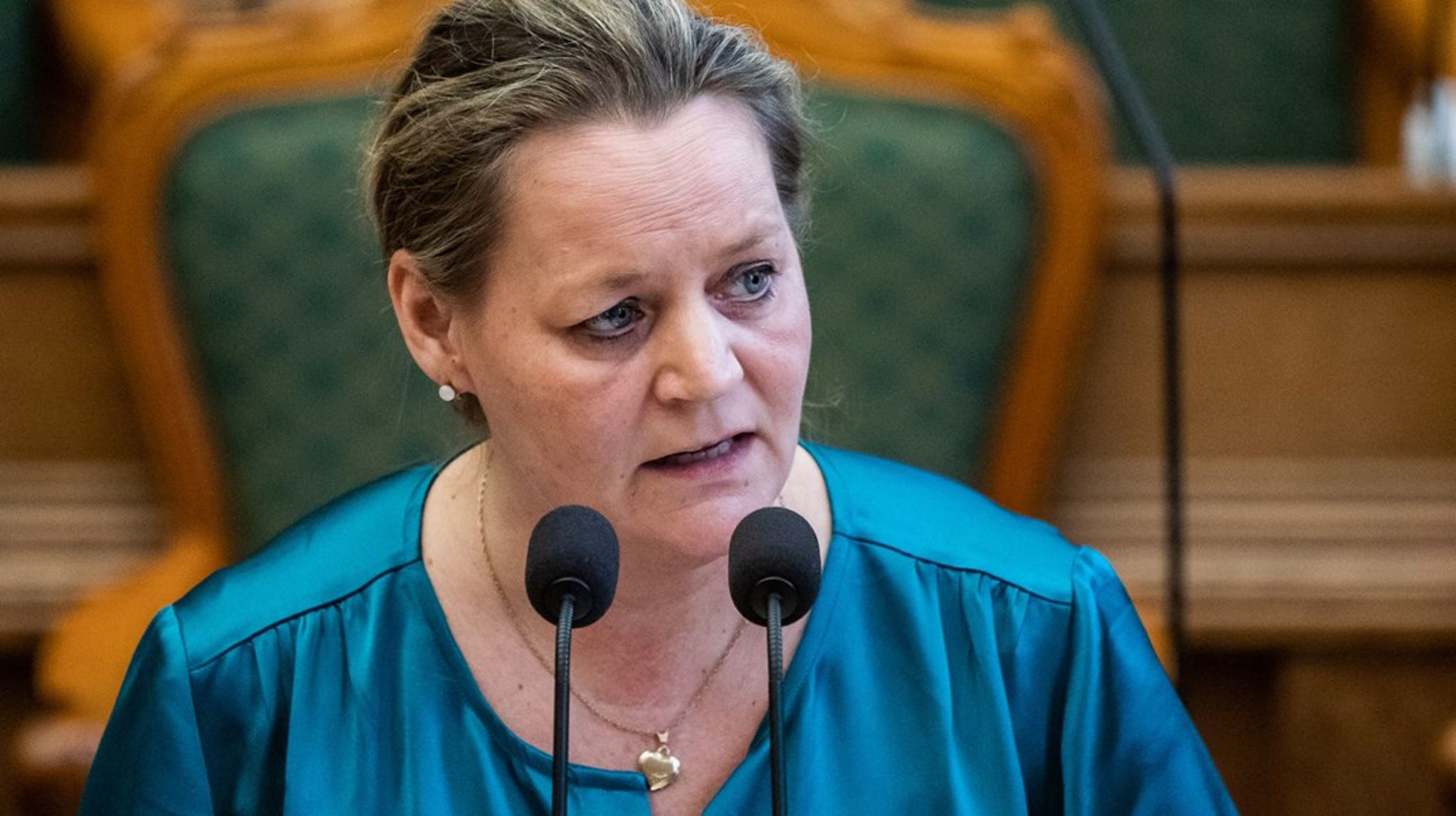 Karina Adsbøl (DF) foreslår, at&nbsp; hjælpemidler skal følge borgerne. (Foto: Emil Helms/Ritzau Scanpix)