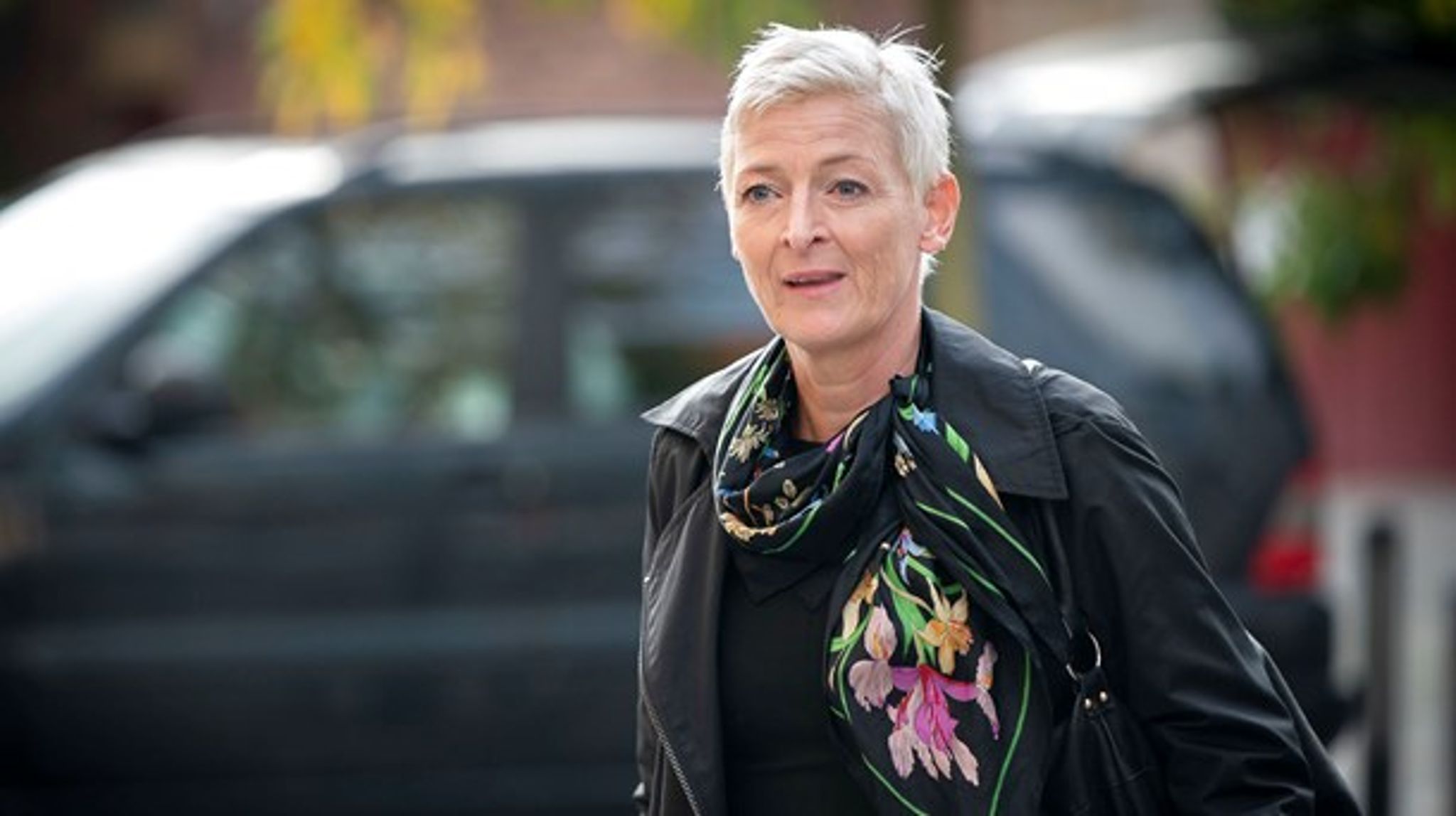 Afdelingschef i Udlændinge- og Integrationsministeriet,&nbsp;Line Skytte Mørk Hansen, ankommer til afhøring i Instrukskommissionen ved Retten på Frederiksberg i september 2020. Hun og fire andre embedsfolk kan drages til ansvar i sagen om den ulovlige instruks, vurderer kommissionen.