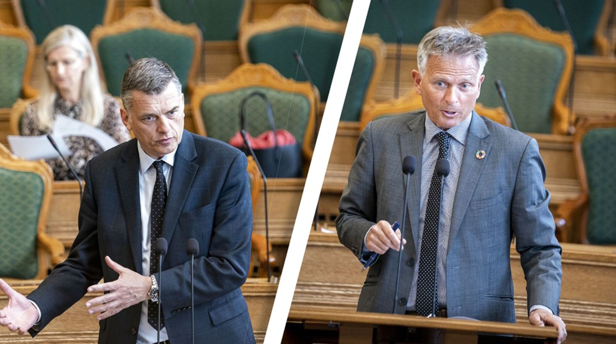 Jan E. Jørgensen og Kim Valentin har byttet ordførerskaber, så de nu er henholdsvis kultur- og medieordfører og EU- og Europaordfører.