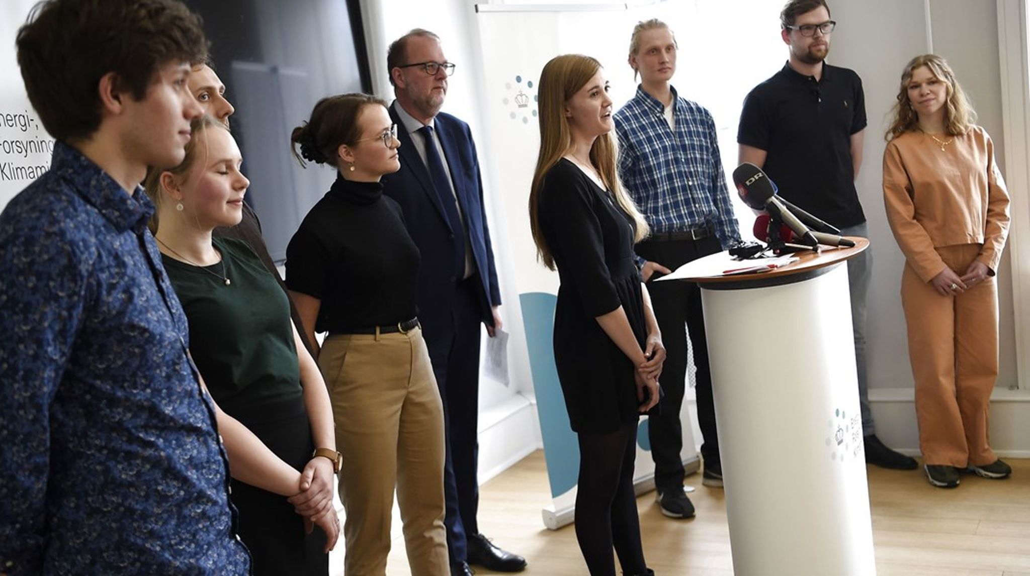 Ungeklimarådet har antydet en skræmmende uvidenhed om, hvorfor Danmark er et land med intensivt landbrug, skriver Torsten Buhl. (Her ved præsentationen af Ungeklimarådet i 2019.)