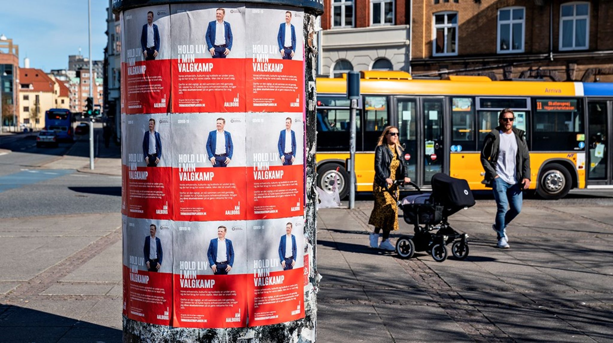 Modkampagnen på billedet blev skabt som replik til borgmesterens egen kampagne, der mest af alt virkede som propaganda, ifølge Roger Buch. 