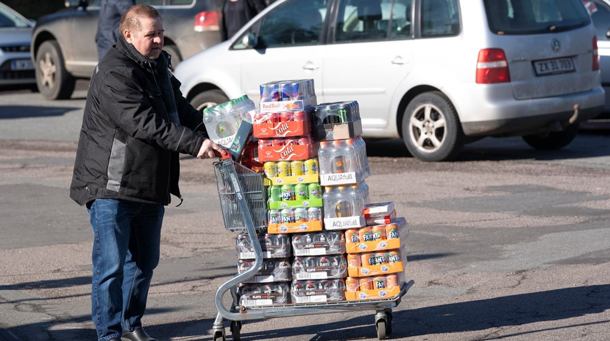 Arkivfoto. Dansk Erhverv vinder sag mod EU-kommissionen, hvor de har klaget over den afgørelse, der gør, at tyske grænsebutikker har kunnet sælge drikkevarer uden pant til danskerne.
