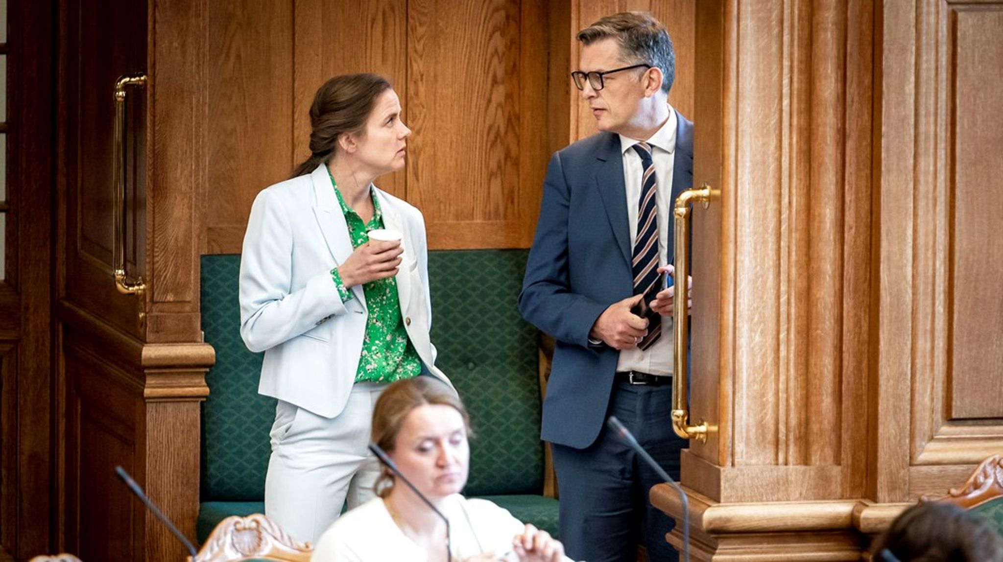 Venstres Ellen Trane Nørby (tv.) går efter borgmesterposten i Sønderborg. Her ses hun sammen med partikollegaen Jan E. Jørgensen (V), der selv stiller op i en anden interesant kommune: Frederiksberg.&nbsp;