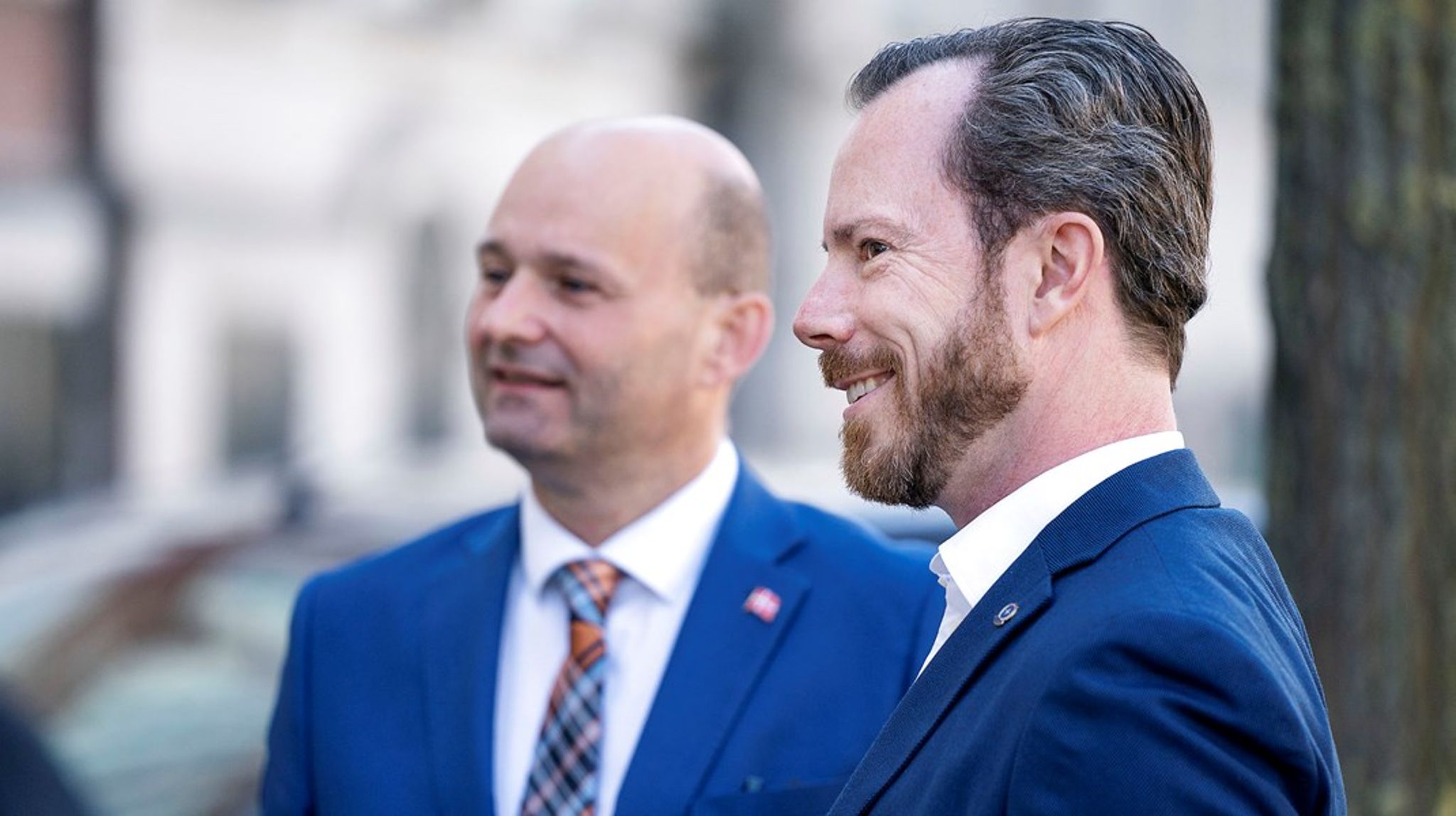 De to blå partiledere håber, at der kan landes en bred aftale om den grønne omstilling af landbruget.&nbsp;