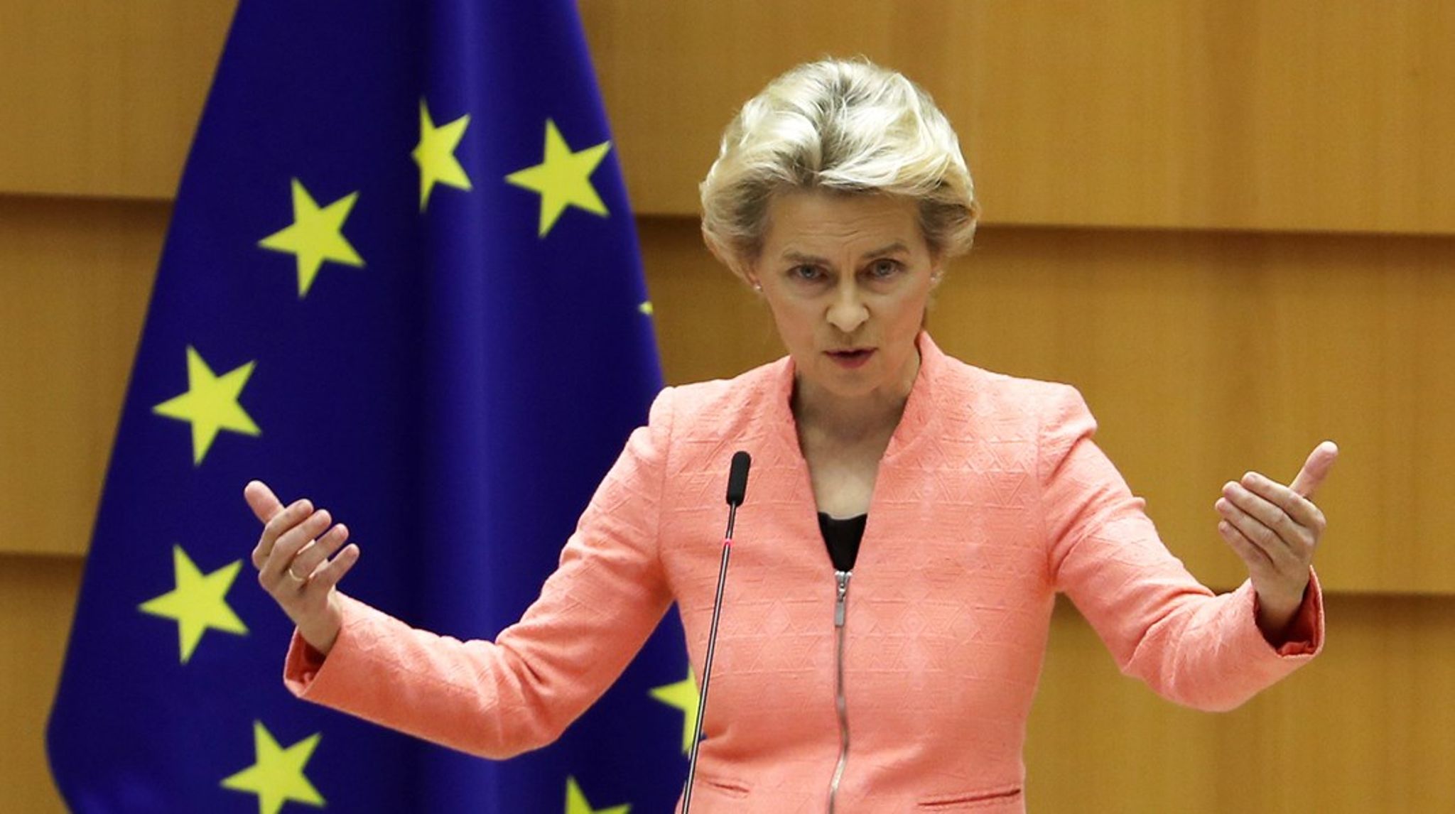 Fælles EU-mindsteløn har længe været en mærkesag for
kommissionsformand Ursula von der Leyen.