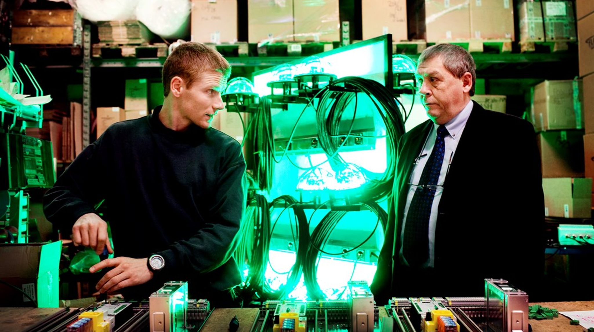 I Esbjerg samarbejder HTX-elever om konkrete, innovative løsninger inden for vindmølleteknologi. Arkivfoto fra virksomheden BTI Light System, der fremstiller lanterner til vindmøller.