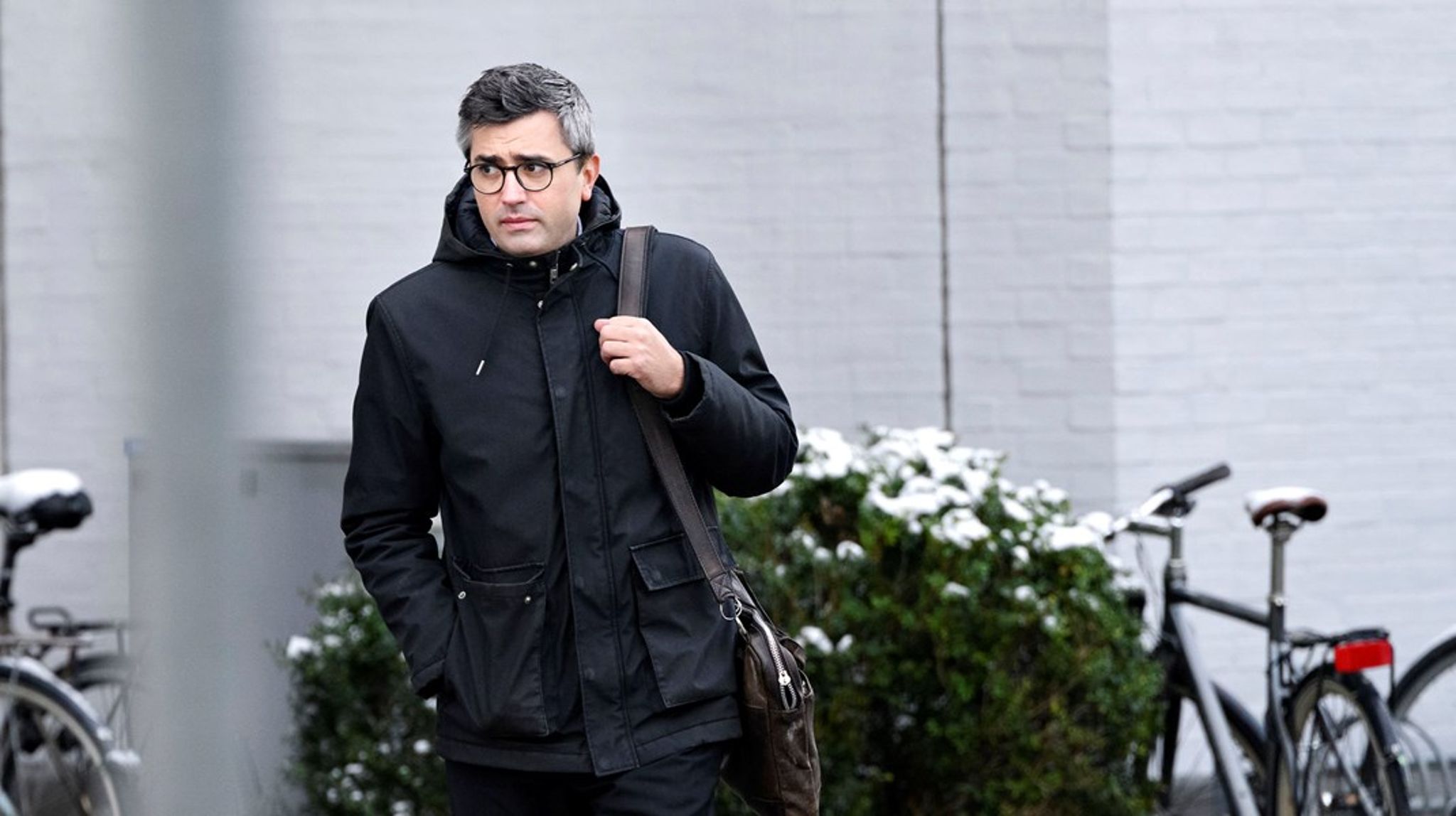 Departementsråd i Statsministeriet Pelle Pape ankommer til Minkkommissionens afhøringer ved Retten på Frederiksberg.&nbsp;