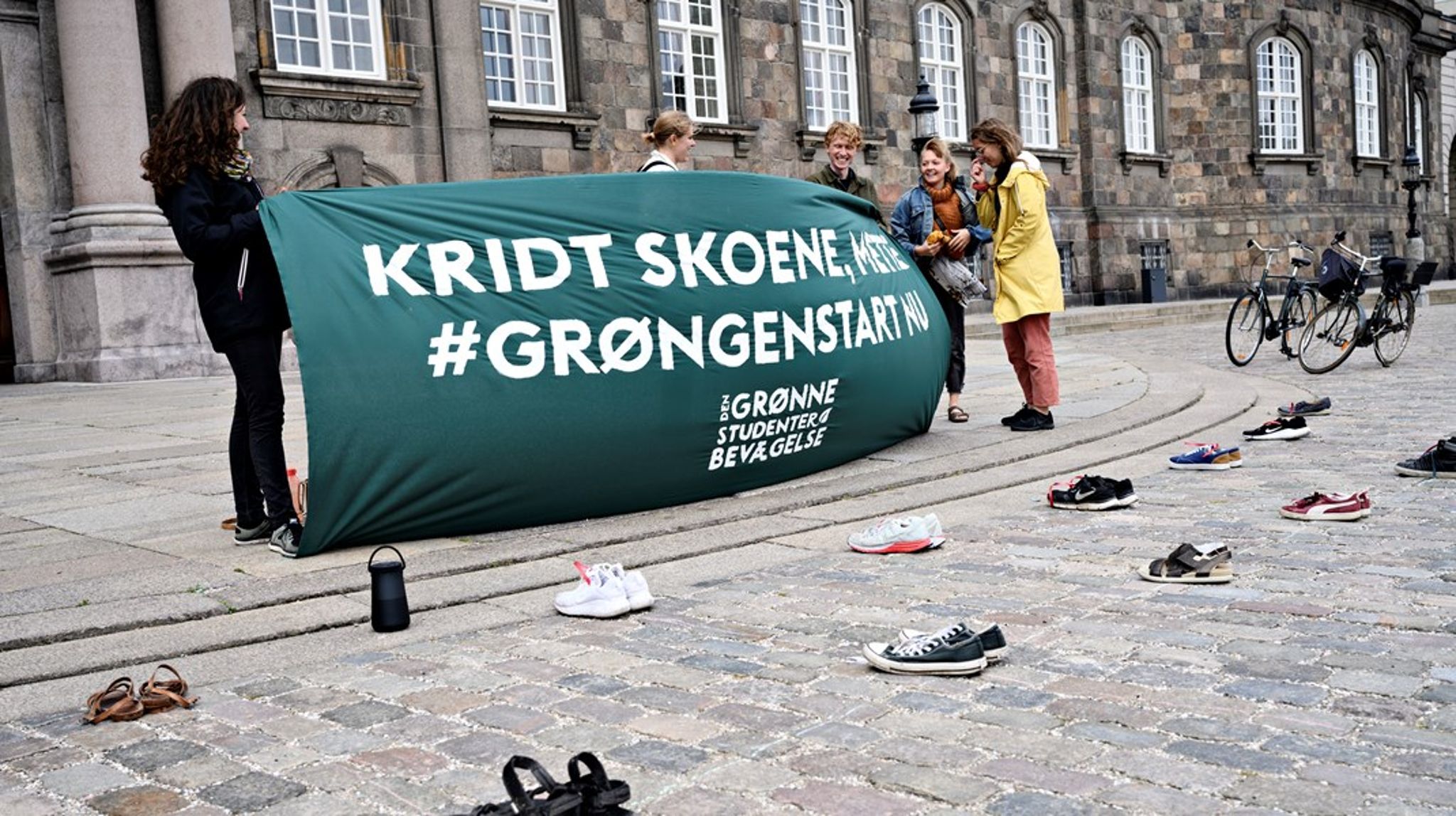 Aktivister fra Den Grønne Studenterbevægelse har været med til at skrive handleplanen.