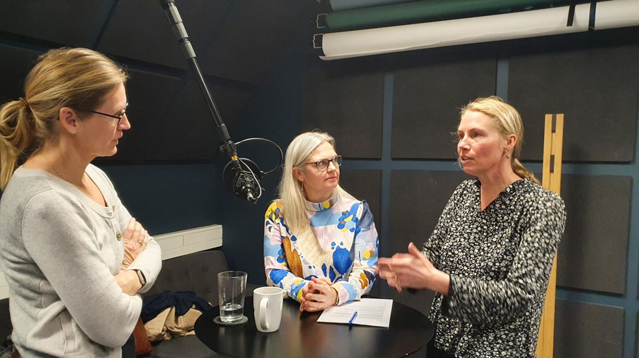 Dagens gæster (fra venstre): Sidsel Vinge, Anja Bach Thoft og Sara Dyrman Elsøe.