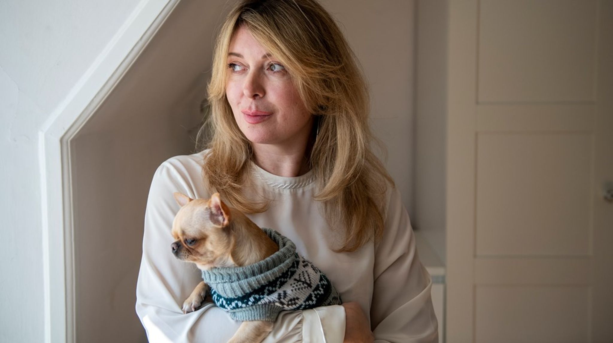 Marina Veligura er ukrainsk flygtning og bor nu midlertidigt hos en dansk familie i Charlottenlund. Hun&nbsp;har på et par uger været til flere jobsamtaler efter et særligt LinkedIn-opslag.