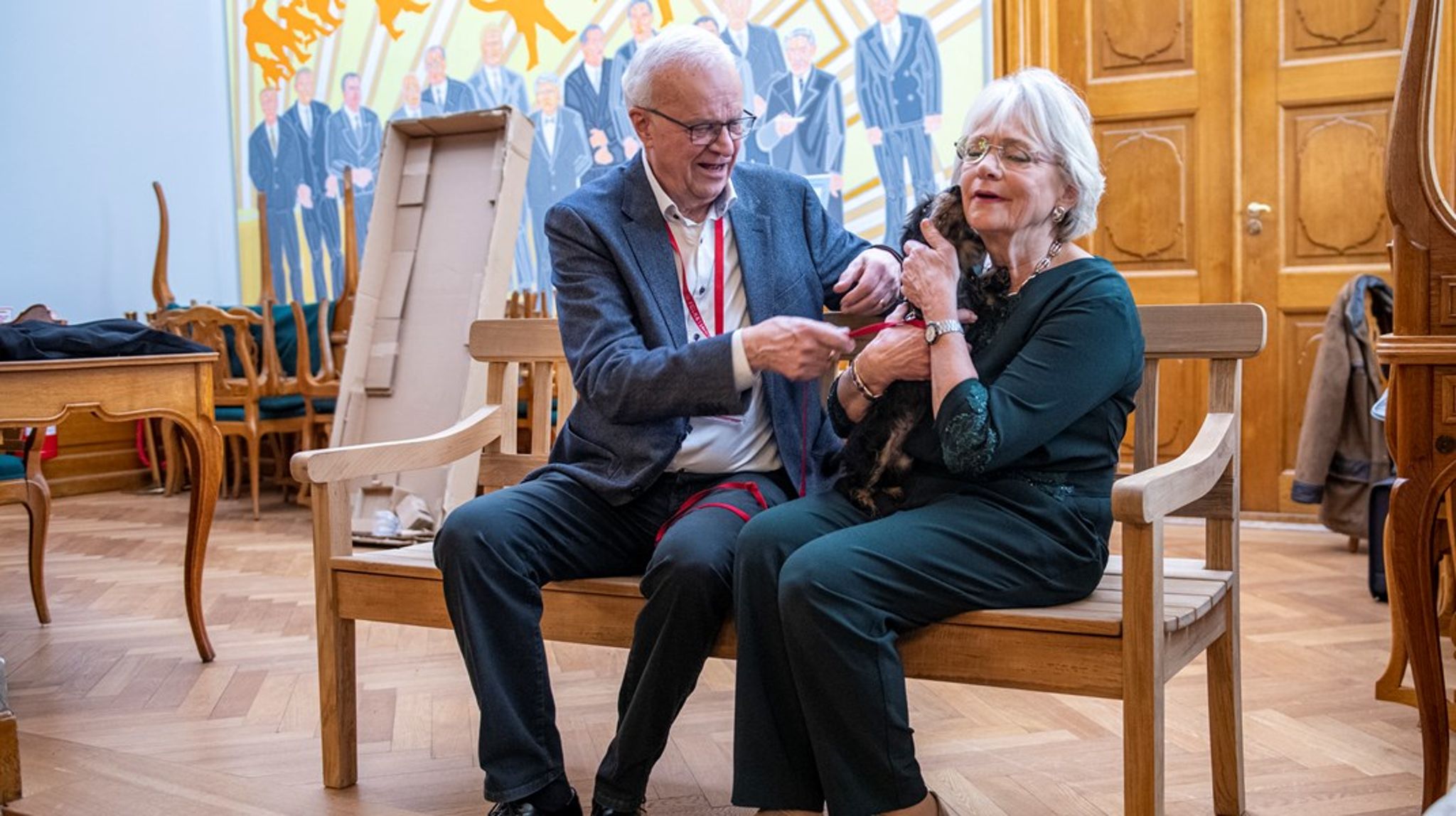 Pia Kjærsgaard har stort set haft hund igennem hele sin politiske karriere. Den seneste i flokken er Sonja, som DF-politikeren fik for et halvt år siden.<br>