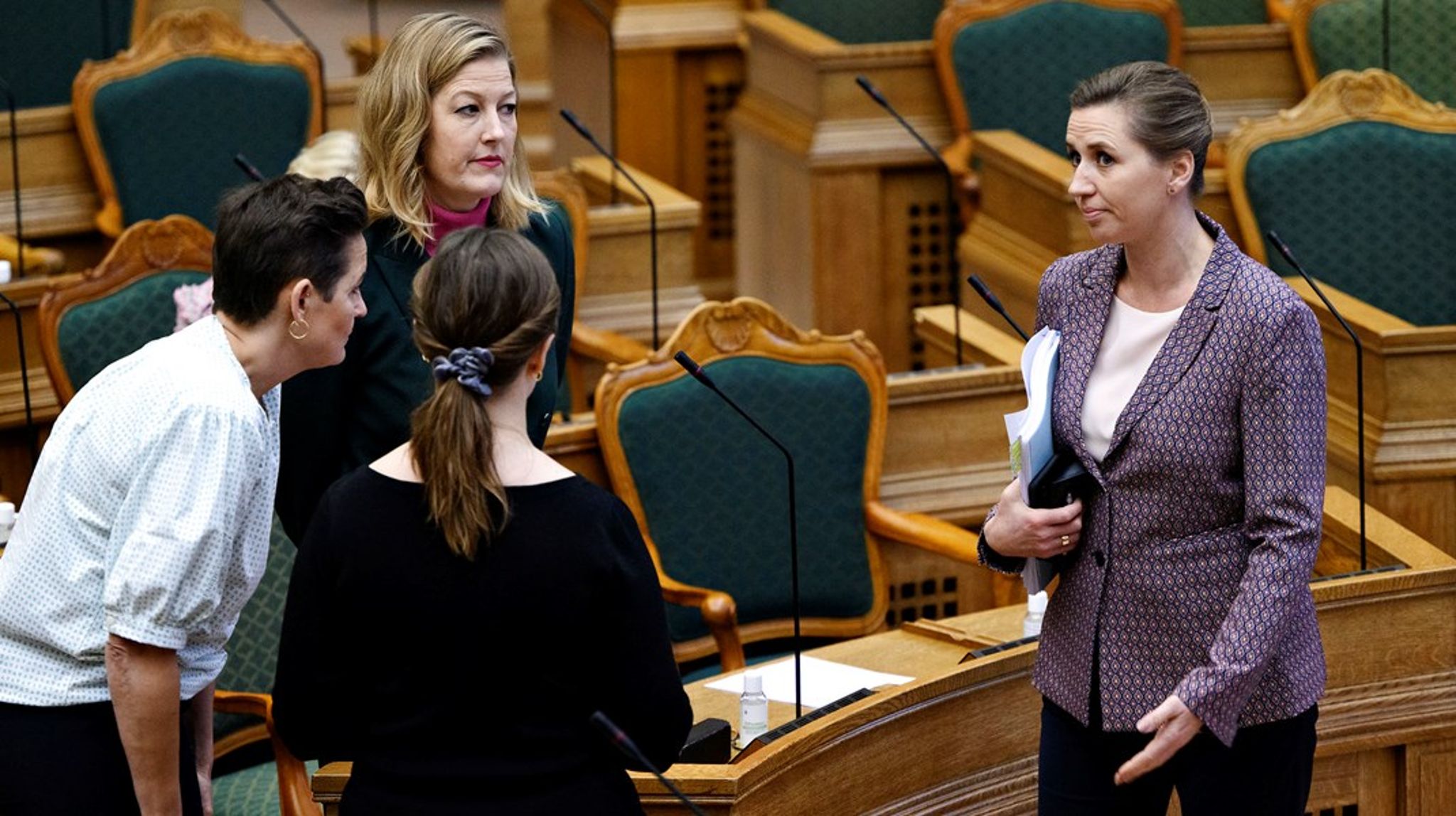 Pia Olsen Dyhr (SF), Sofie Carsten Nielsen (R) og Mai Villadsen (EL) har sammen med Franciska Rosenkilde (ALT) fremsat et afgørende krav til en ny regering. De vil have en naturlov.&nbsp;