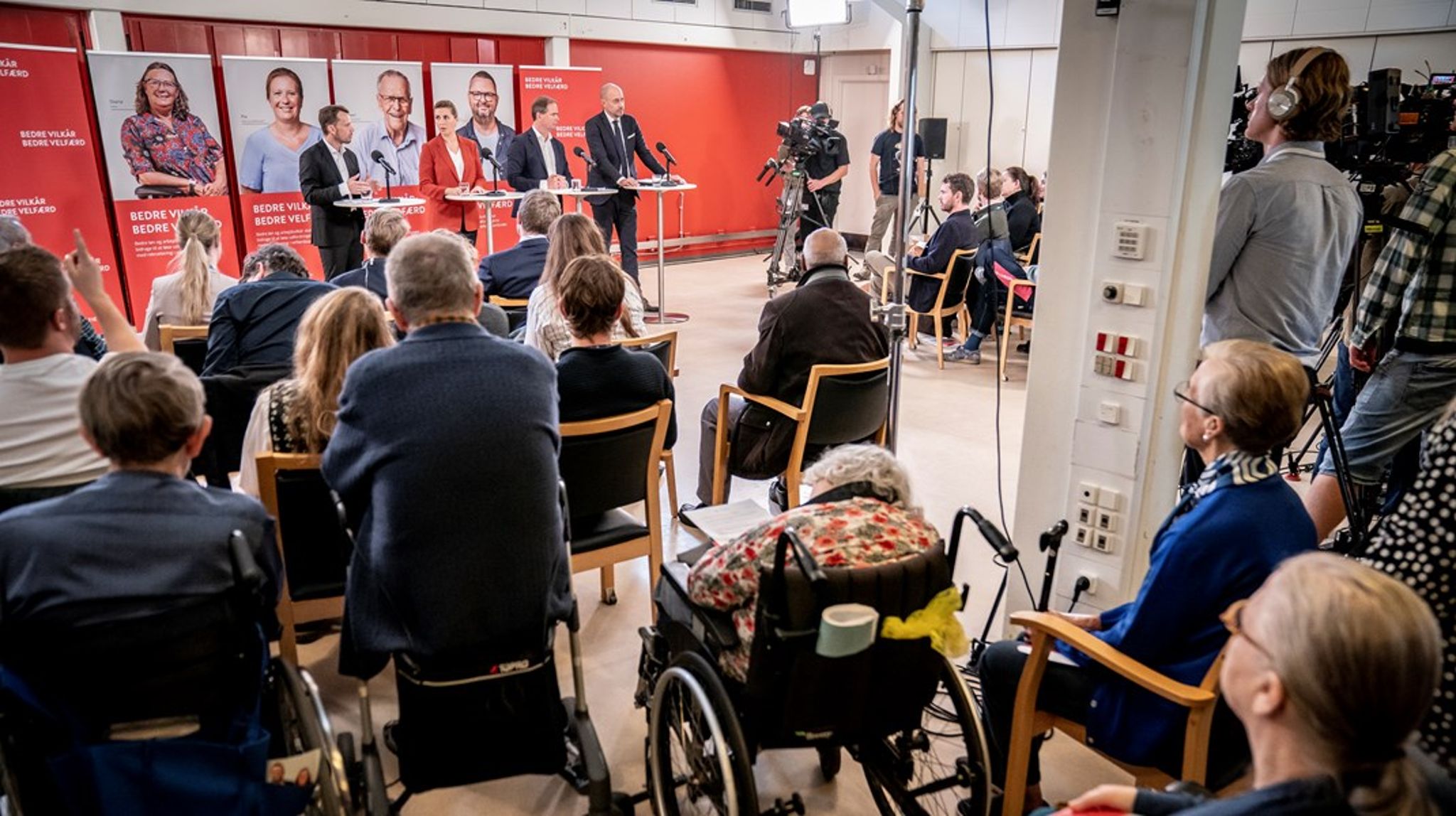 Socialdemokratiet præsenterede onsdag et nyt lønudspil – på det samme plejecenter på Nørrebro, hvor de i 2019 præsenterede deres udspil til en Arne-pension.