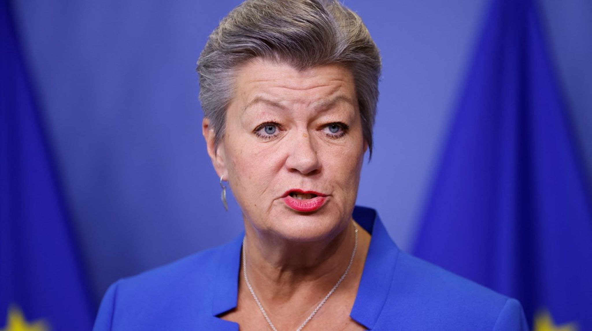 EU's migrationskommissær, Ylva Johansson, præsenterede tirsdag en ny EU-strategi for en mere effektiv tilbagesendelse af migranter.&nbsp;&nbsp;