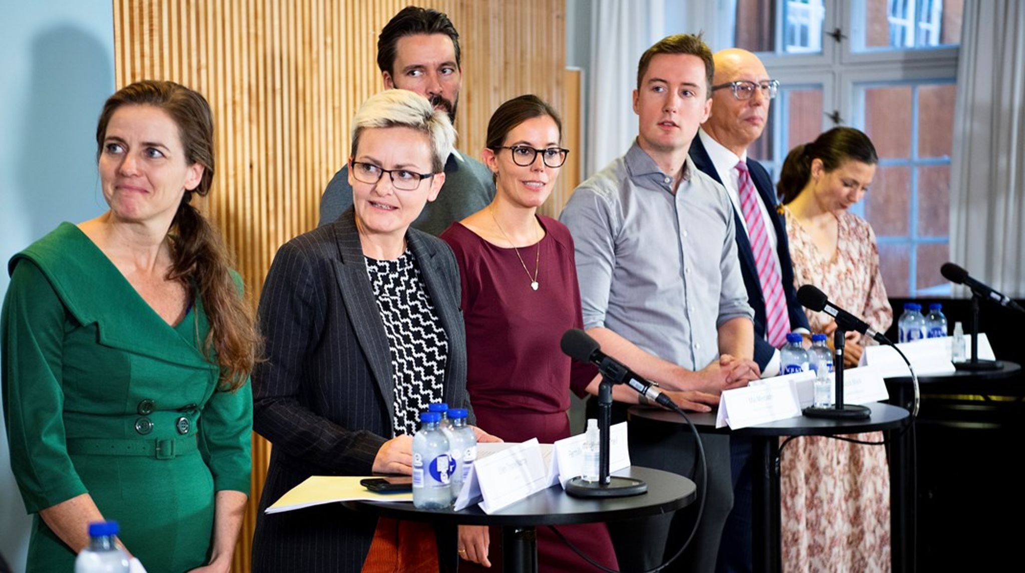 Fremover vil SF ikke være med i folkeskoleforligskredsen, som har vetoret over alle ændringer på folkeskoleområdet. Billedet er fra før valget, hvor forligspartierne indgik en aftale om nationale tests og afskaffelse af elevplaner.