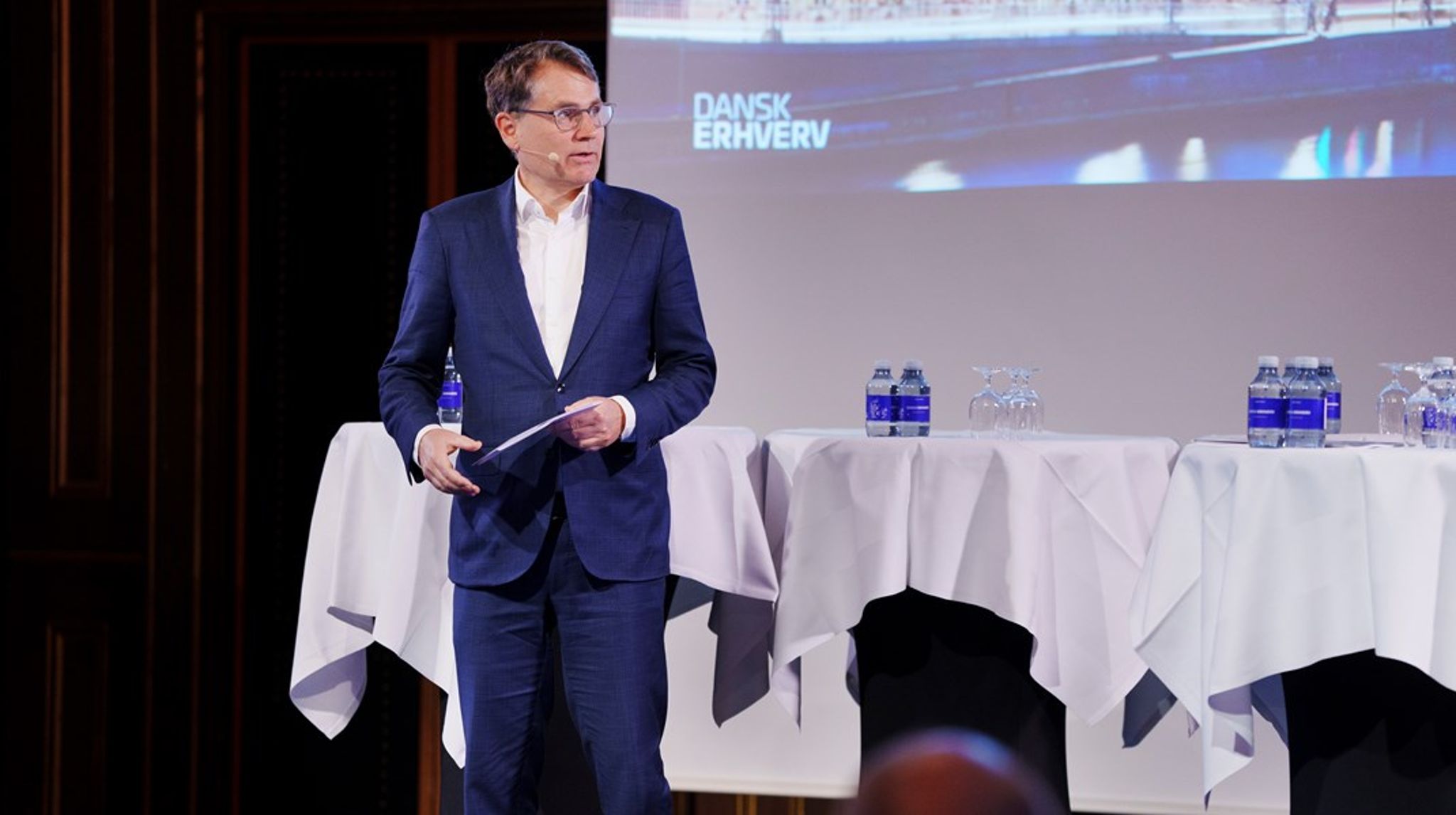 "Når jomfrurejsen er overstået, formår vi ikke at gøre virksomhederne store," udtaler Dansk Erhverv-bossen, Brian Mikkelsen, om dansk iværksætteri. Arkivfoto.<br>